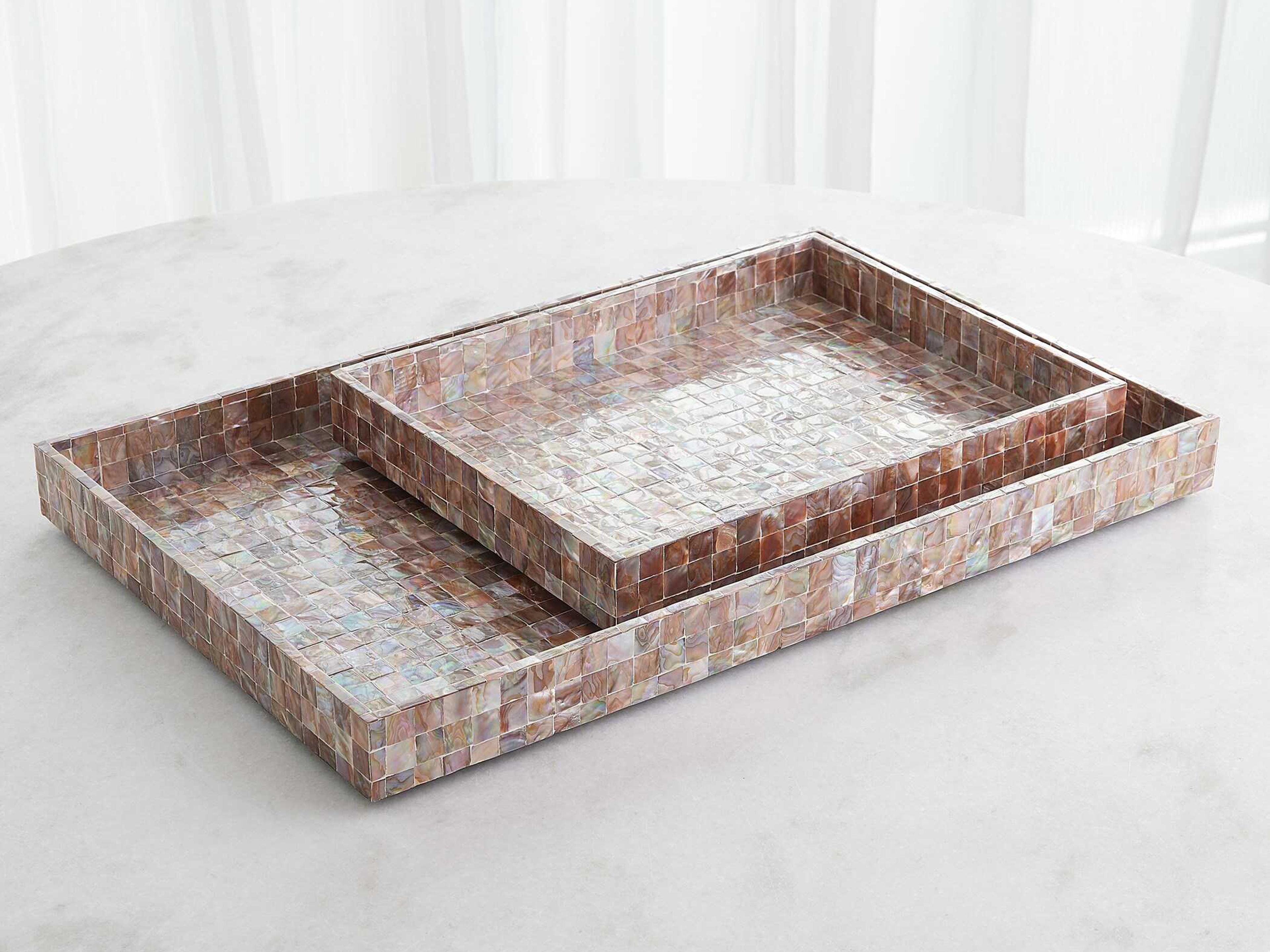 Global Views Sunset Mother of Pearl Tray