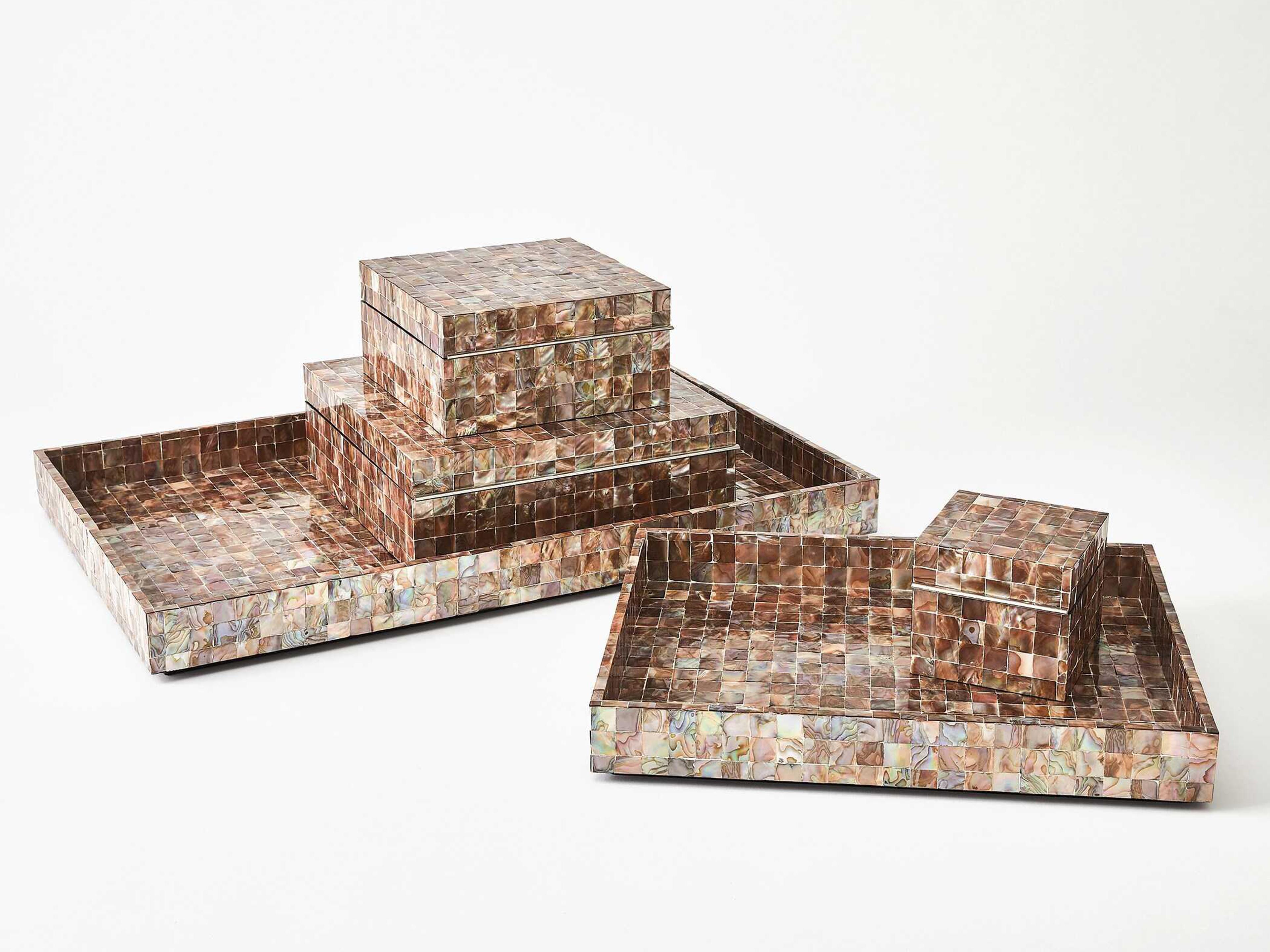 Global Views Sunset Mother of Pearl Tray