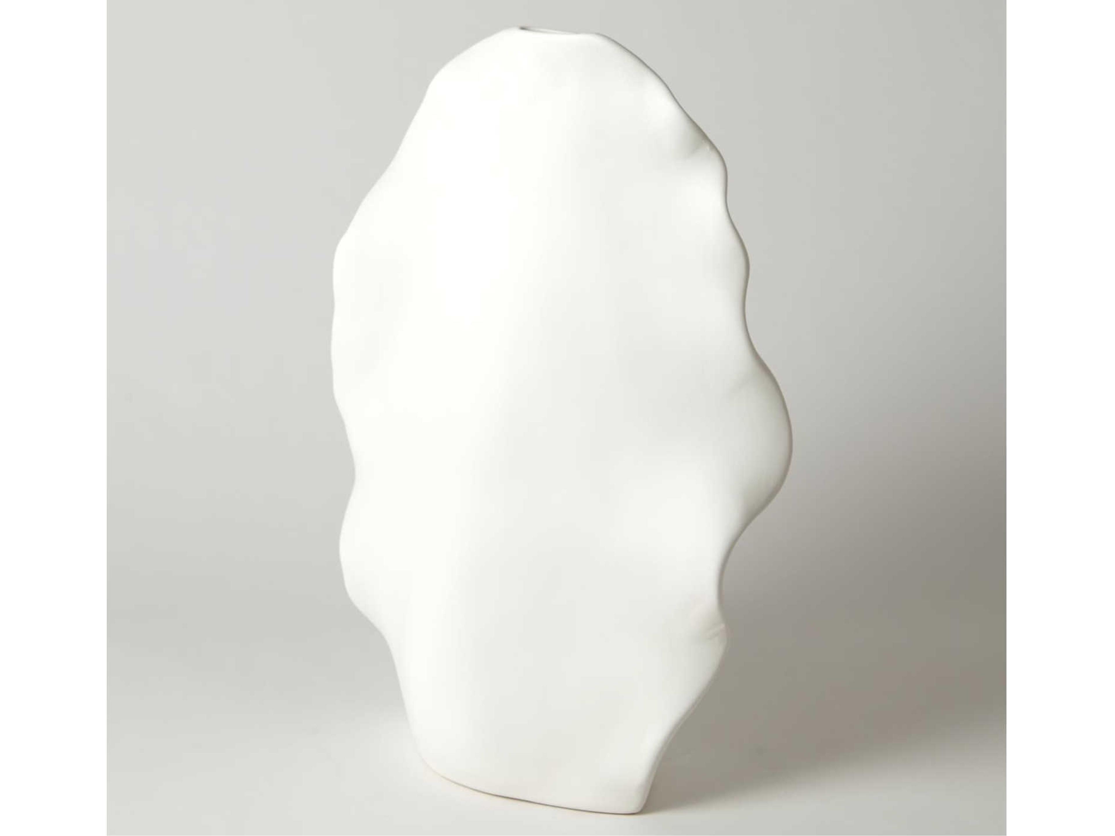 Global Views Kelp Matte White Tall Vase
