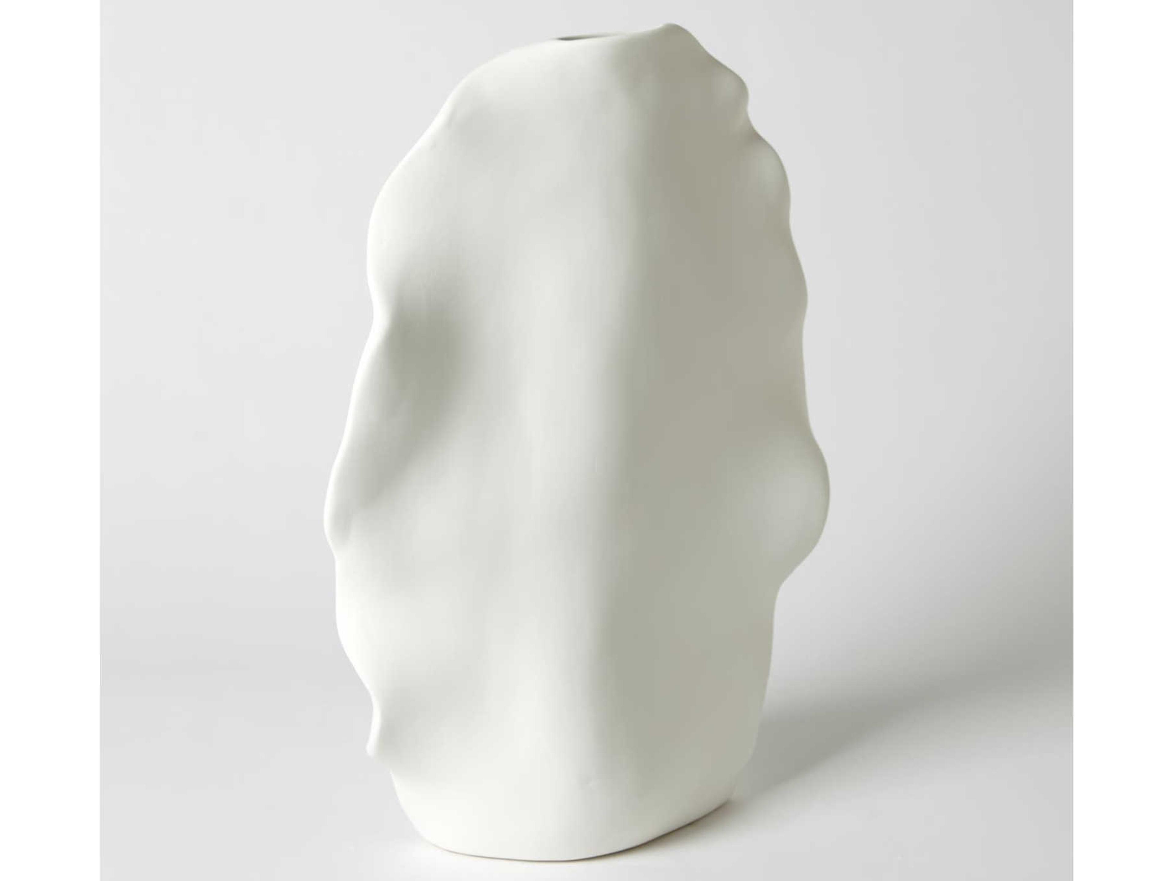 Global Views Kelp Matte White Tall Vase
