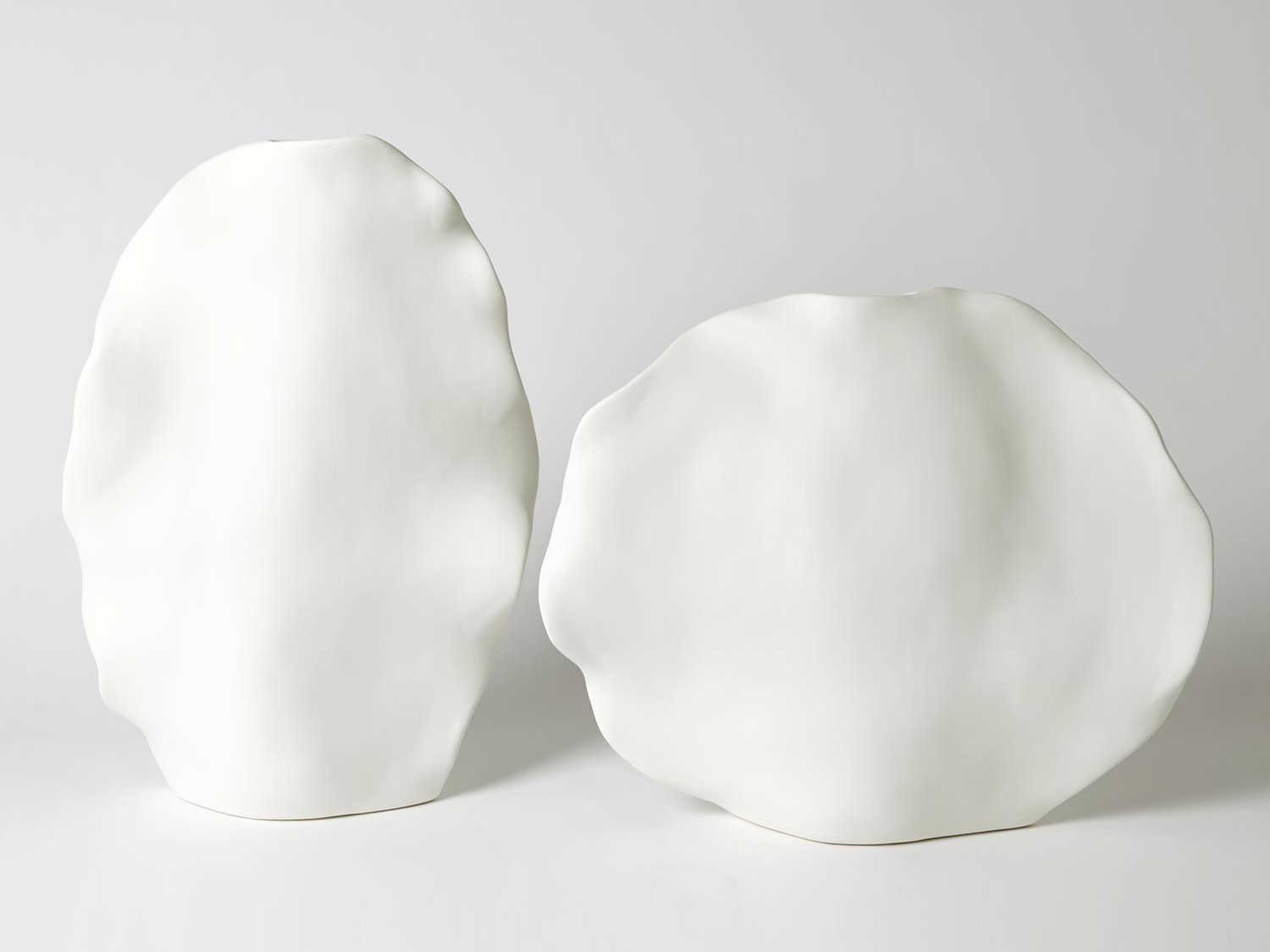 Global Views Kelp Matte White Tall Vase