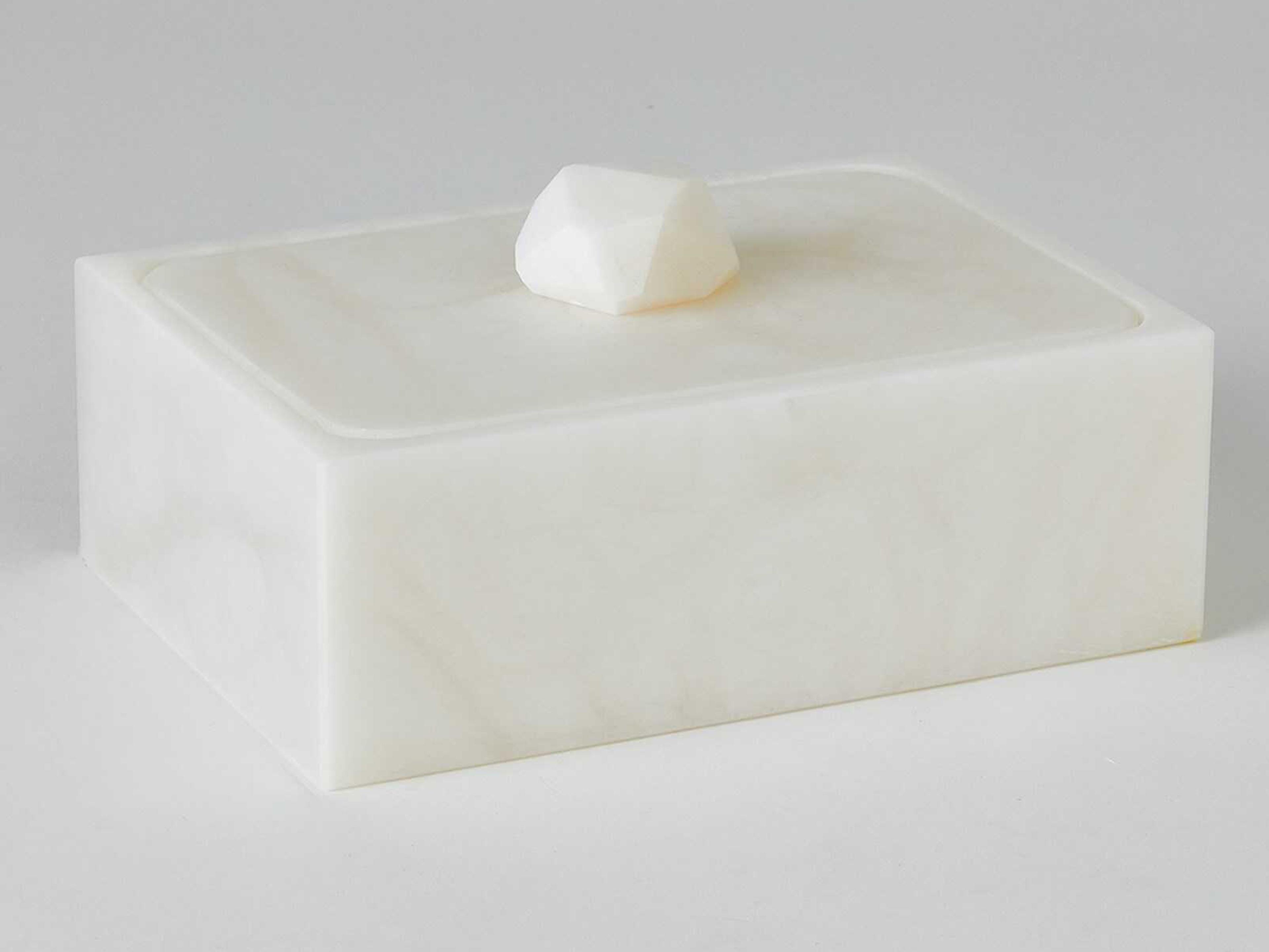 Facet White 8" Knob Box