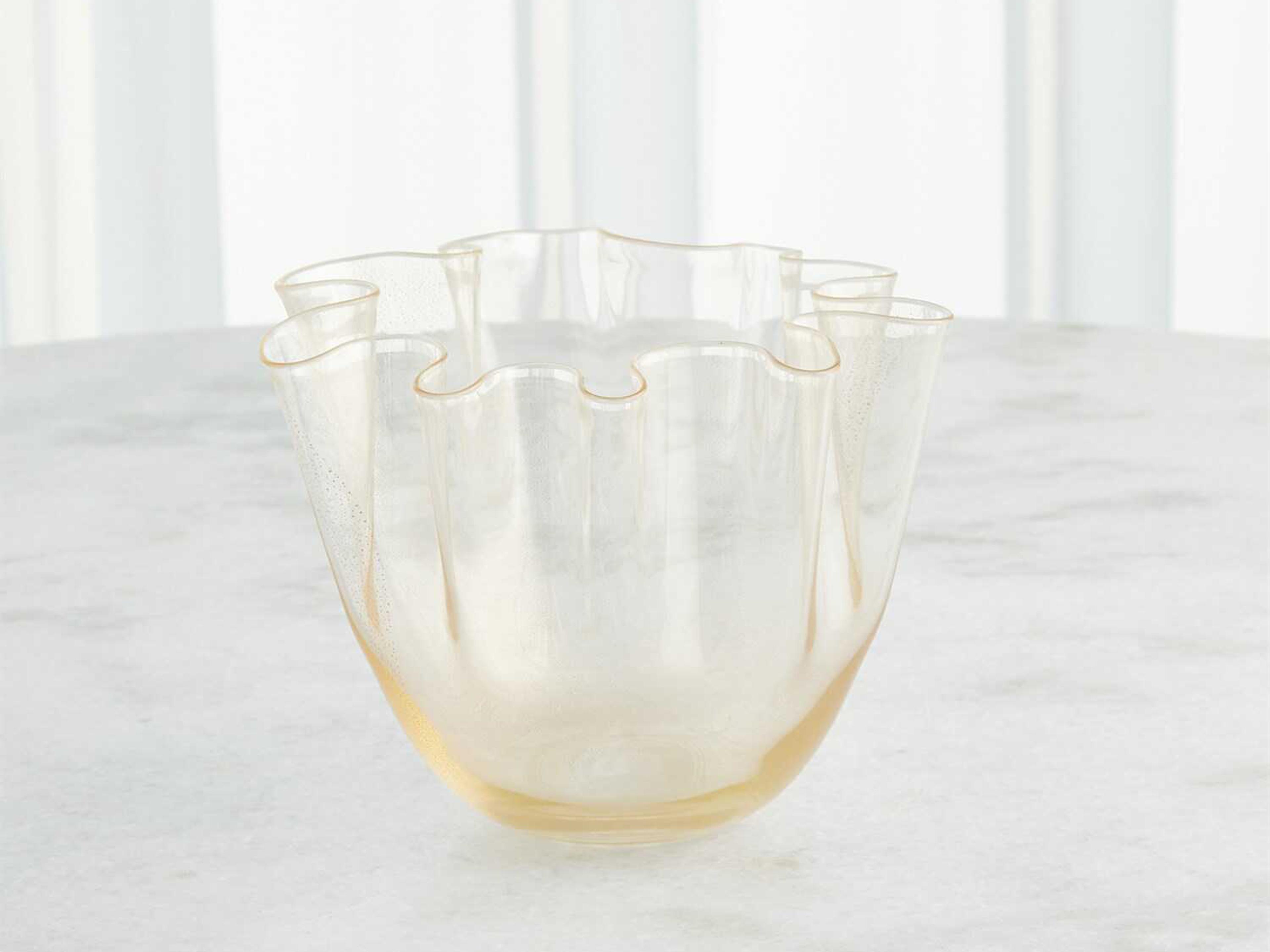 Global Views Handkerchief Gold Vase