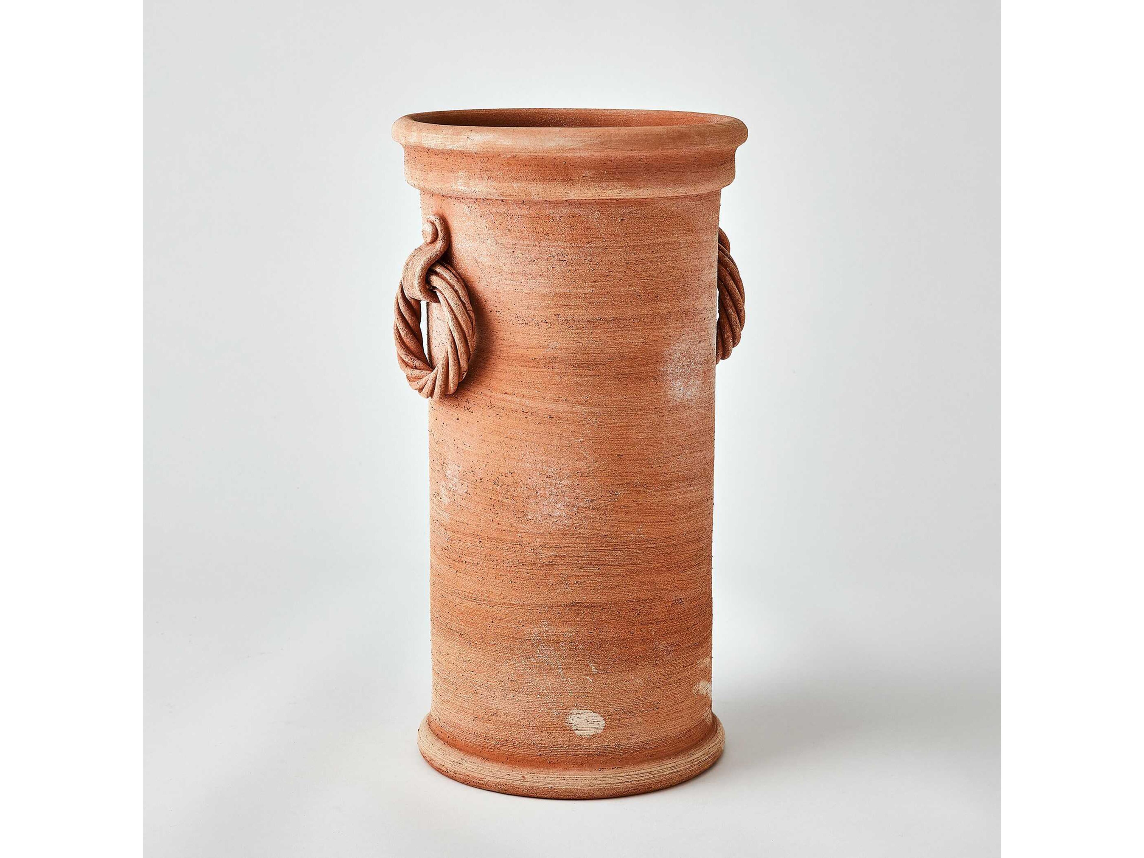 Global Views Rope Handle Terracotta Vessel