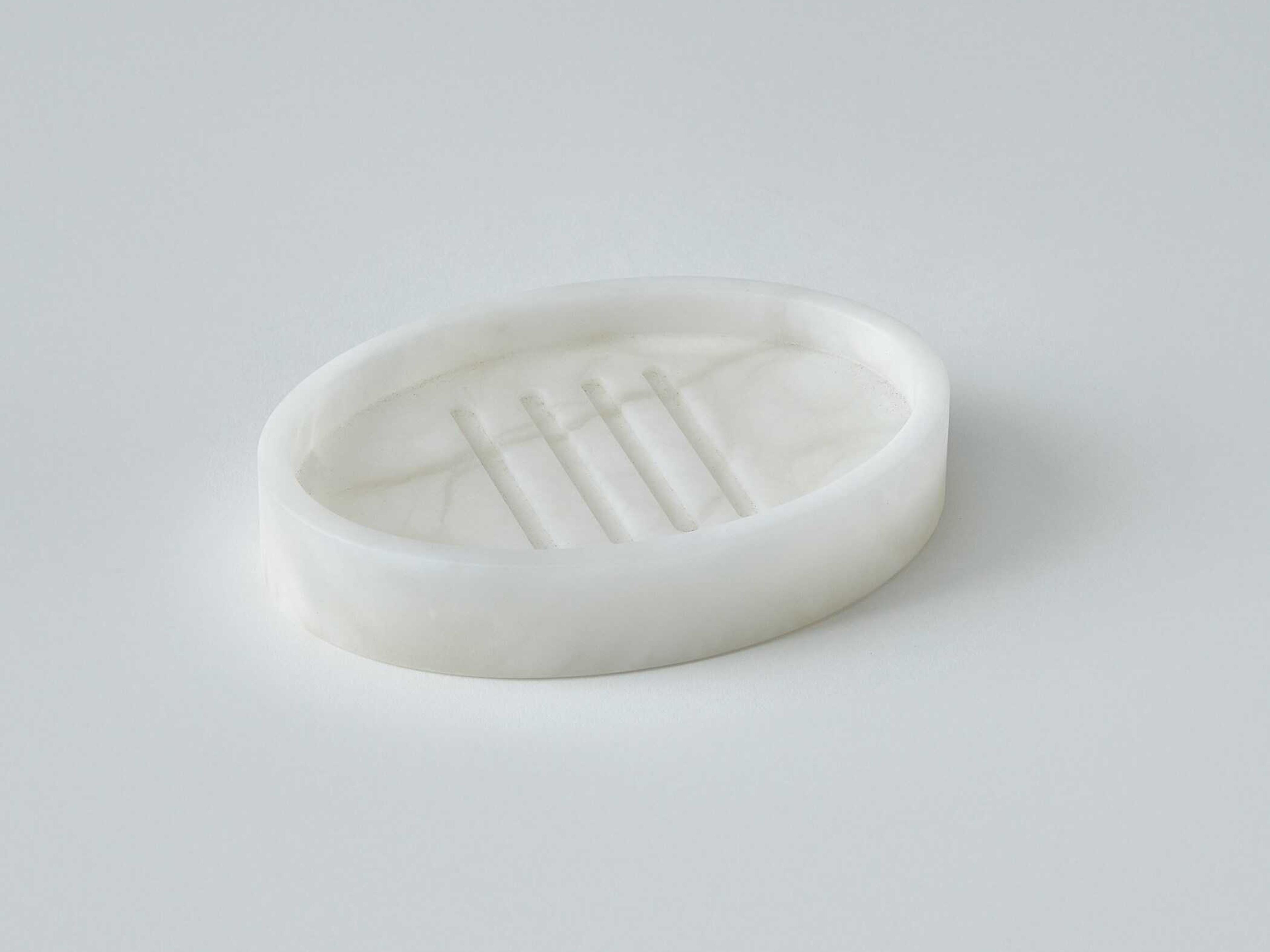 Global Views Alabaster Oval Soap Dish