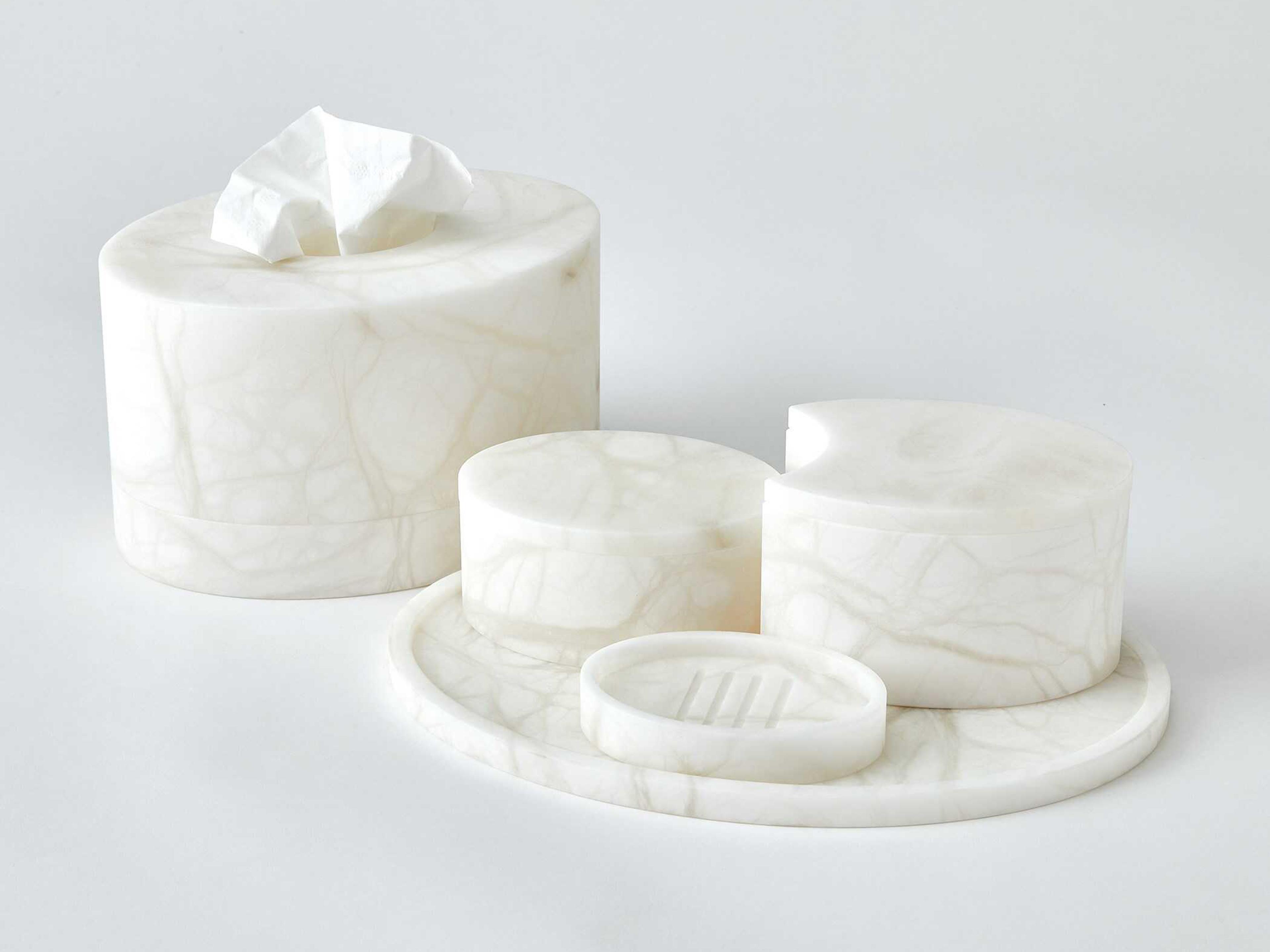 Global Views Alabaster Oval Soap Dish