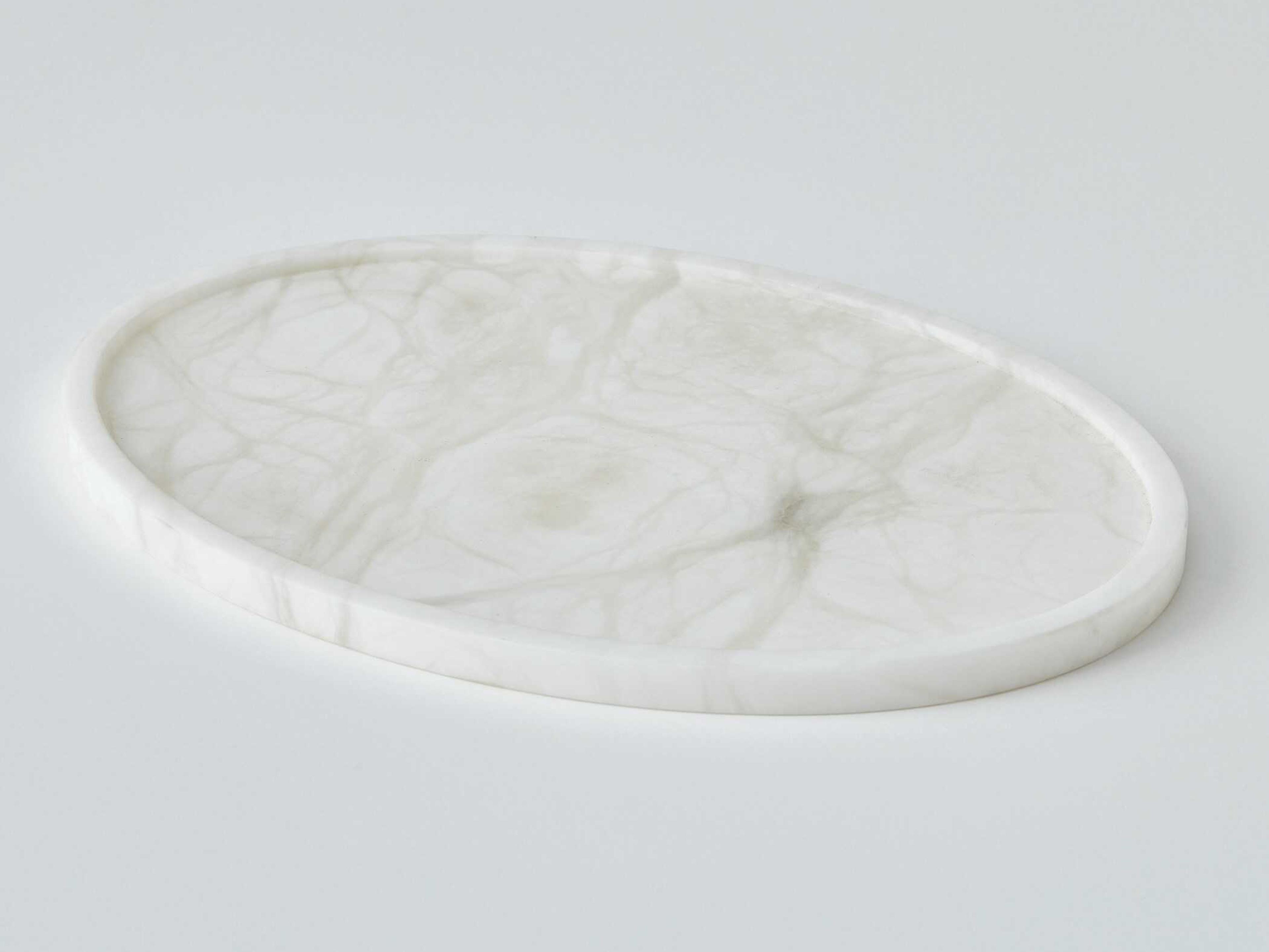 Global Views Alabaster Oval Tray