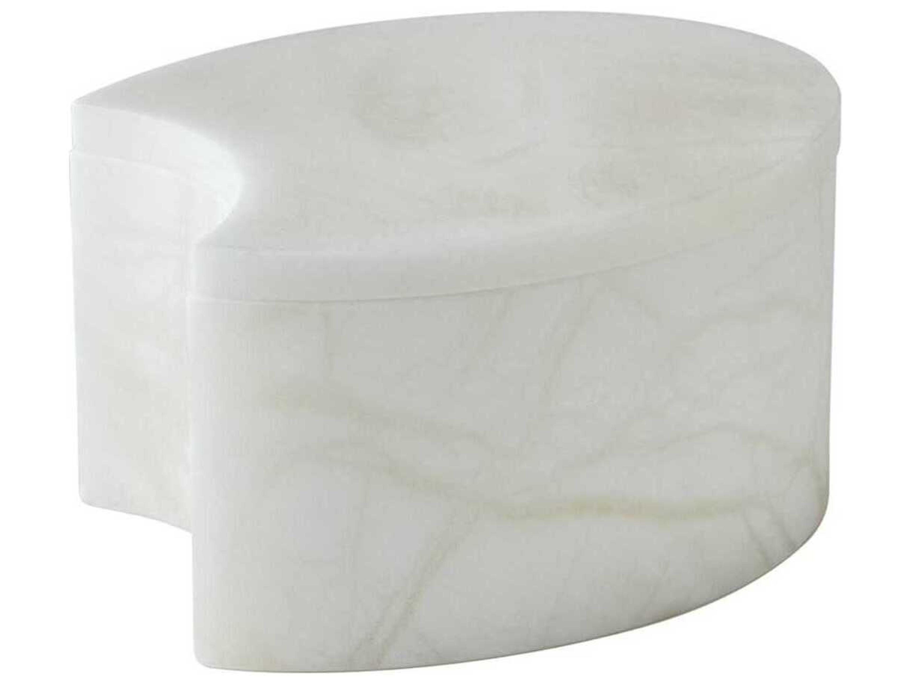 Global Views Alabaster Oval Box