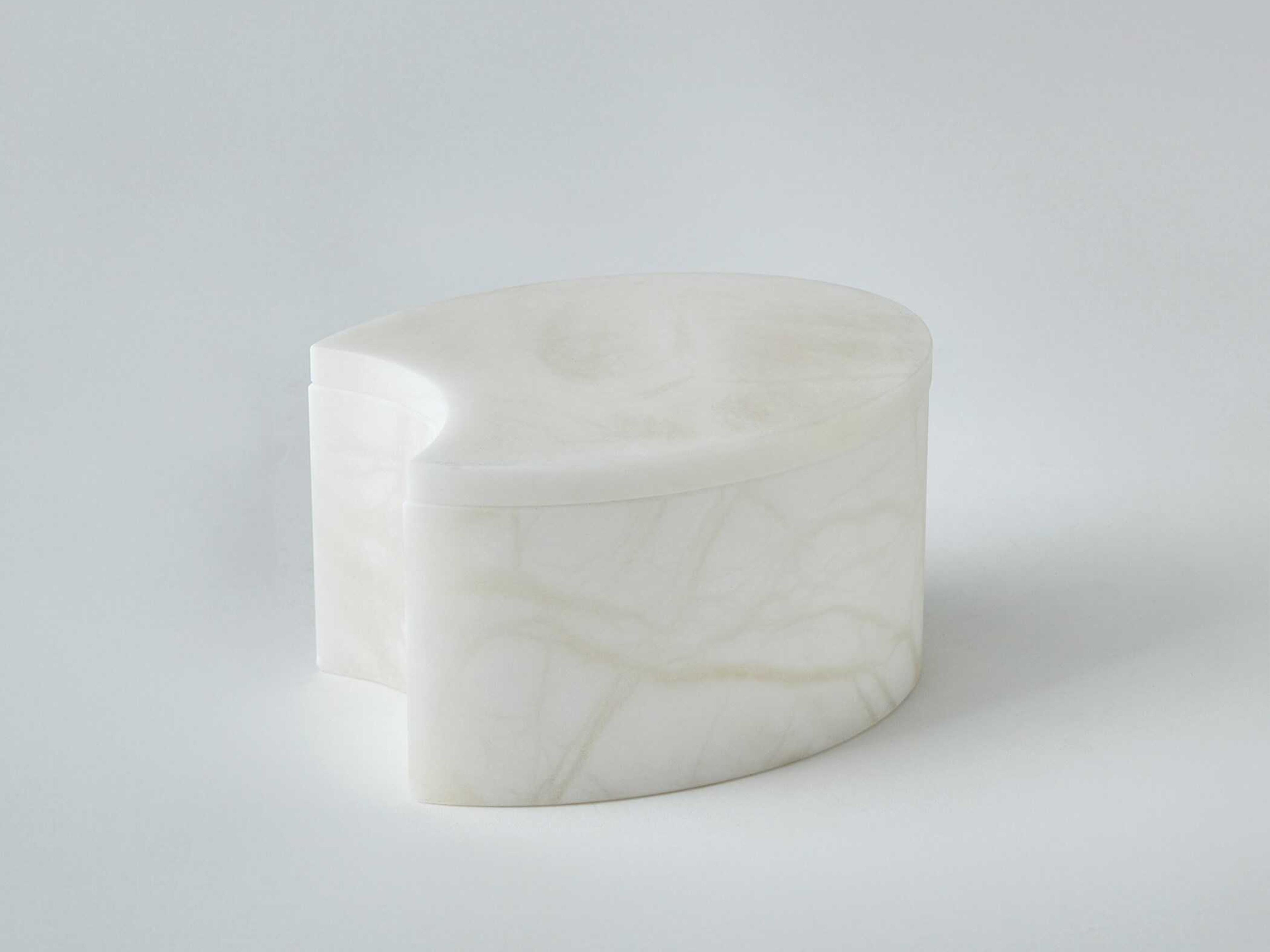 Global Views Alabaster Oval Box