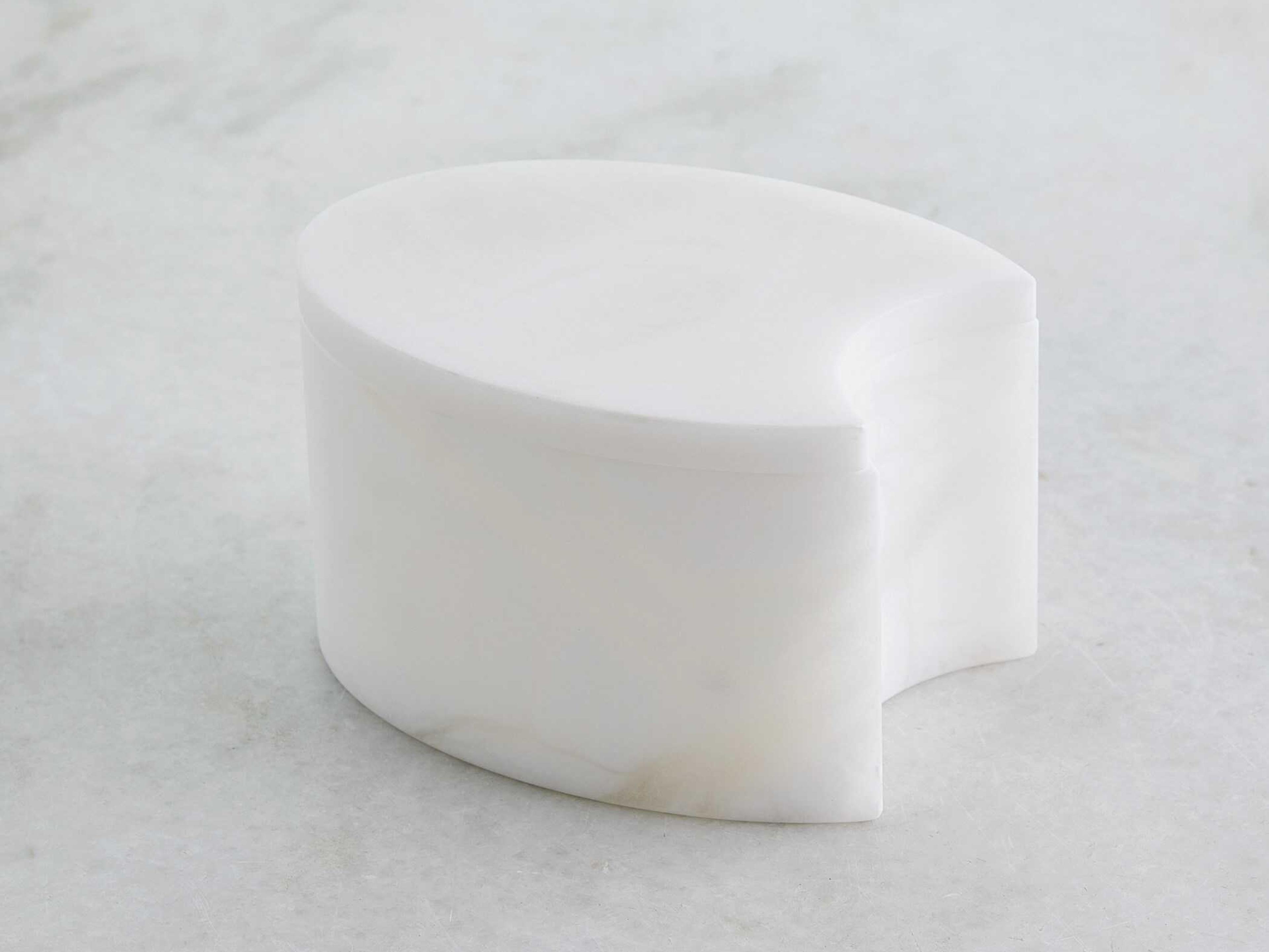 Global Views Alabaster Oval Box