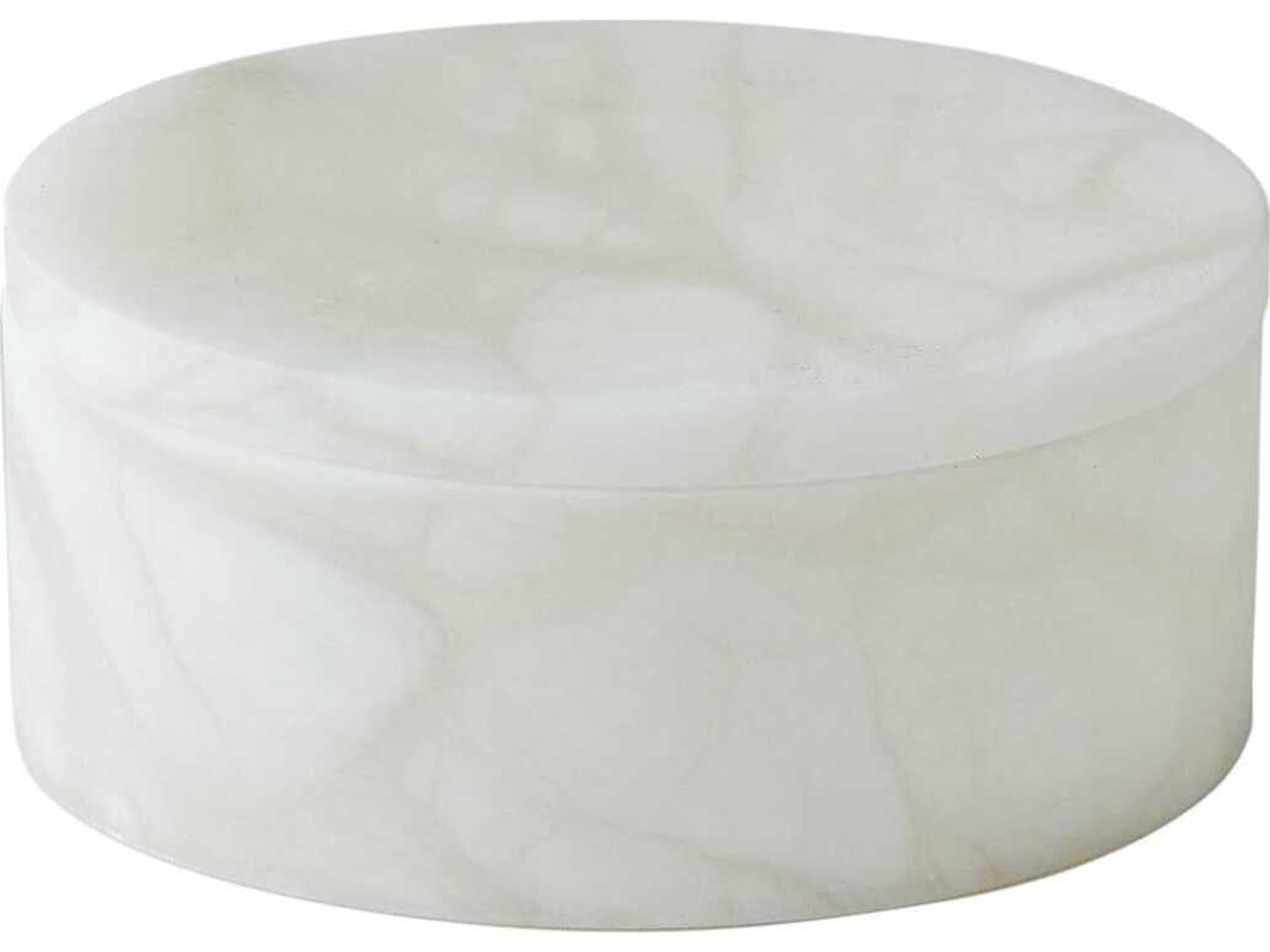 Global Views Alabaster Oval Box