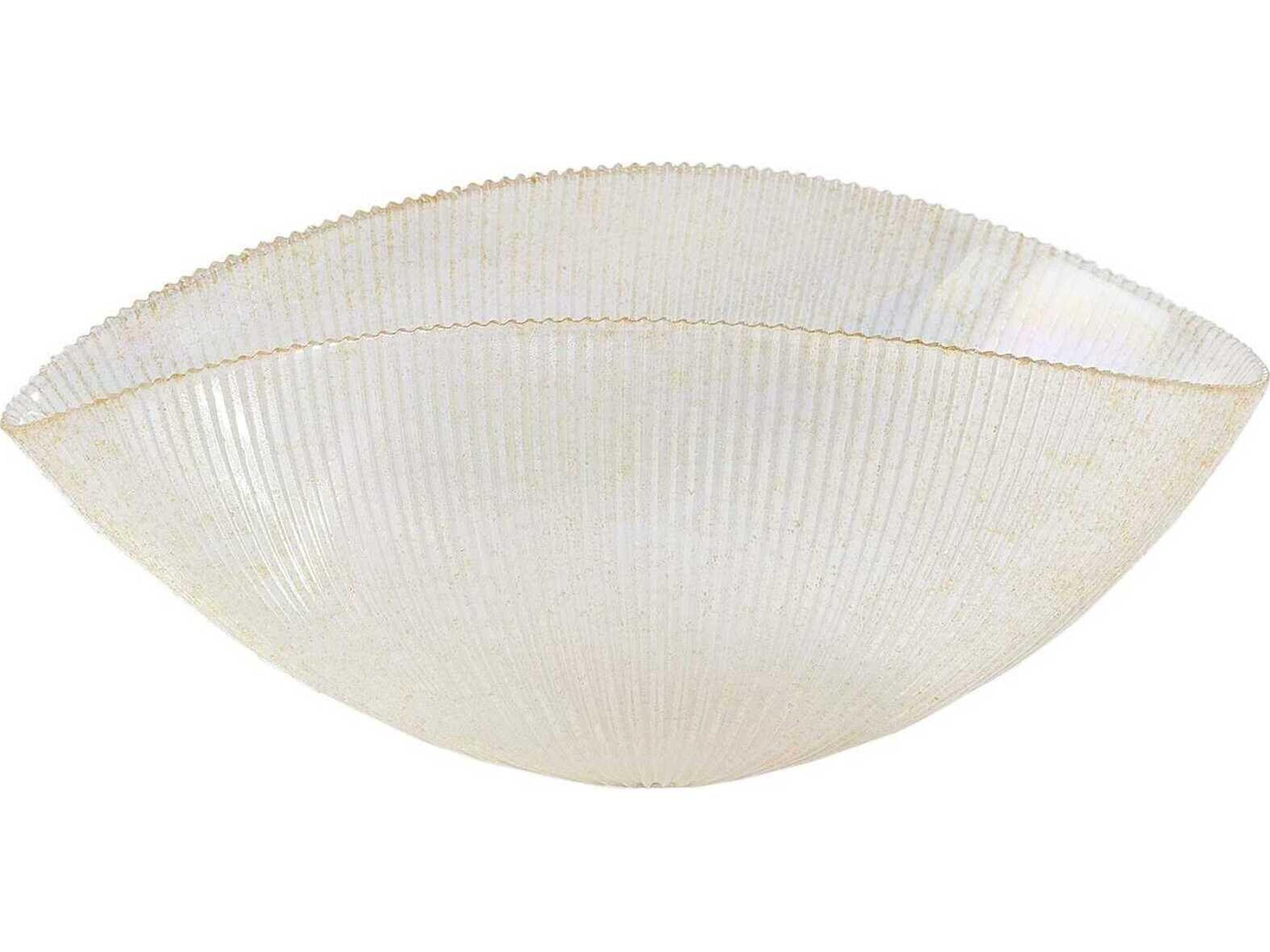 Global Views Gold Pleated Decorative Bowl