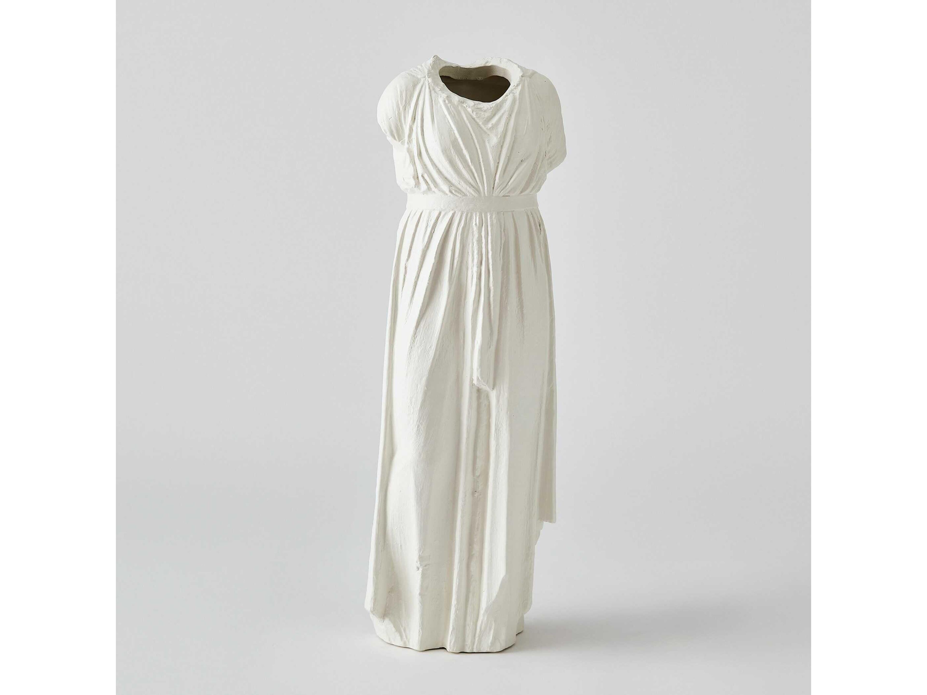 Global Views Greco Matte White Vase