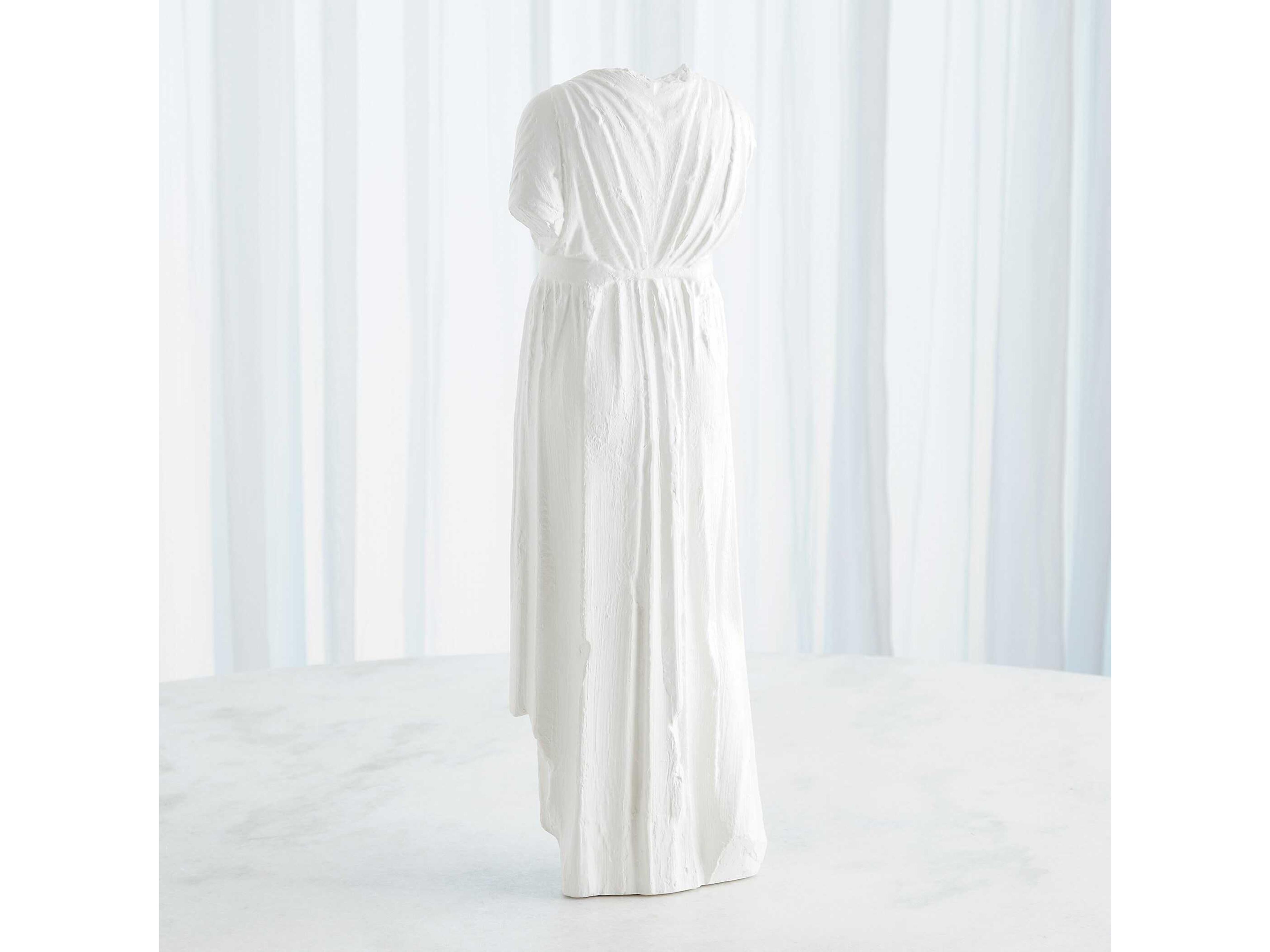 Global Views Greco Matte White Vase