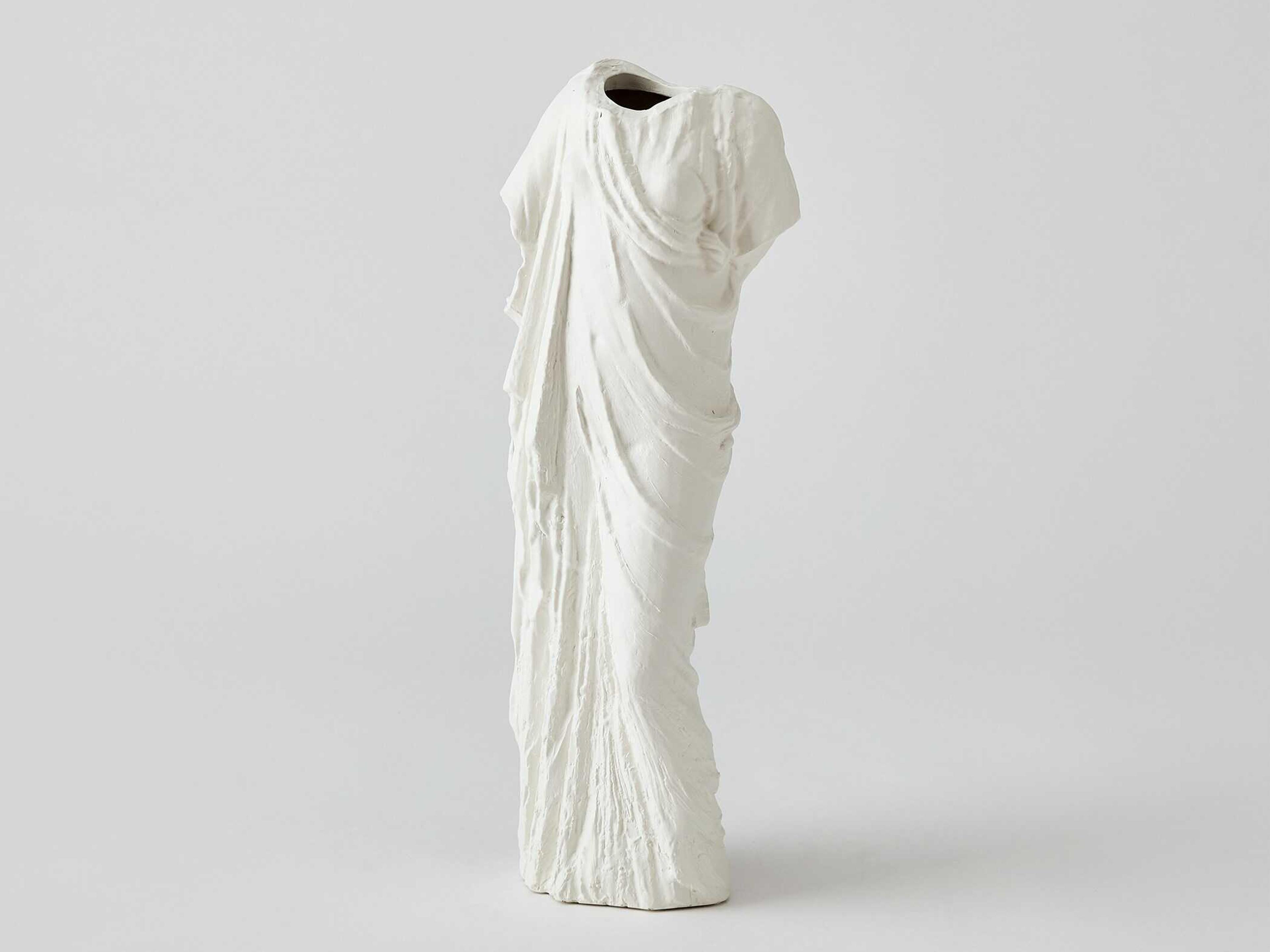 Global Views Greco Matte White Vase