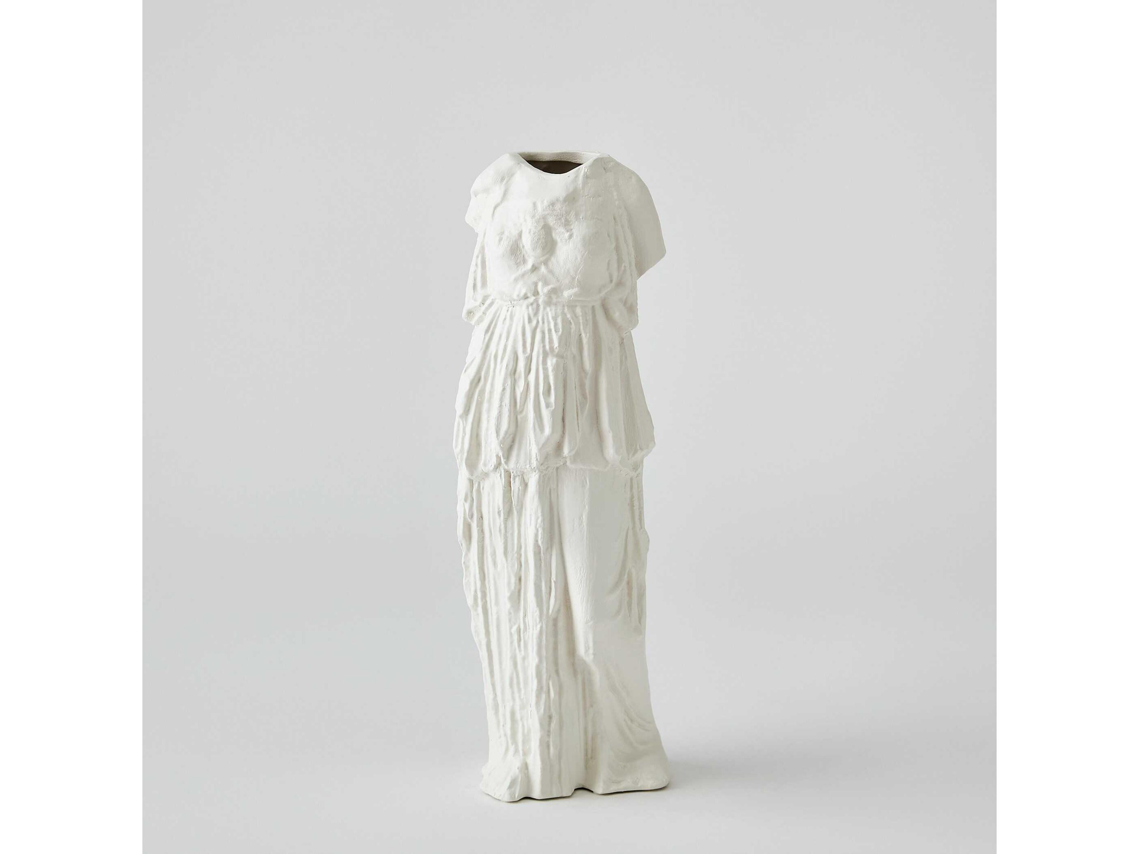 Global Views Greco Matte White Vase