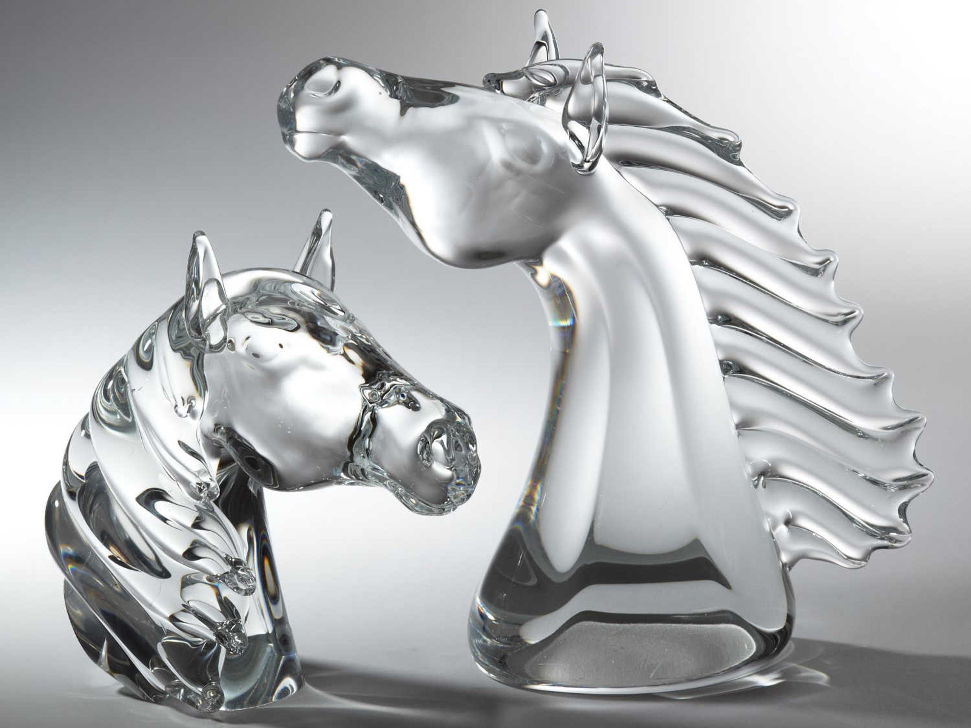 Global Views Small Thoroughbred Horse Head Sculpture