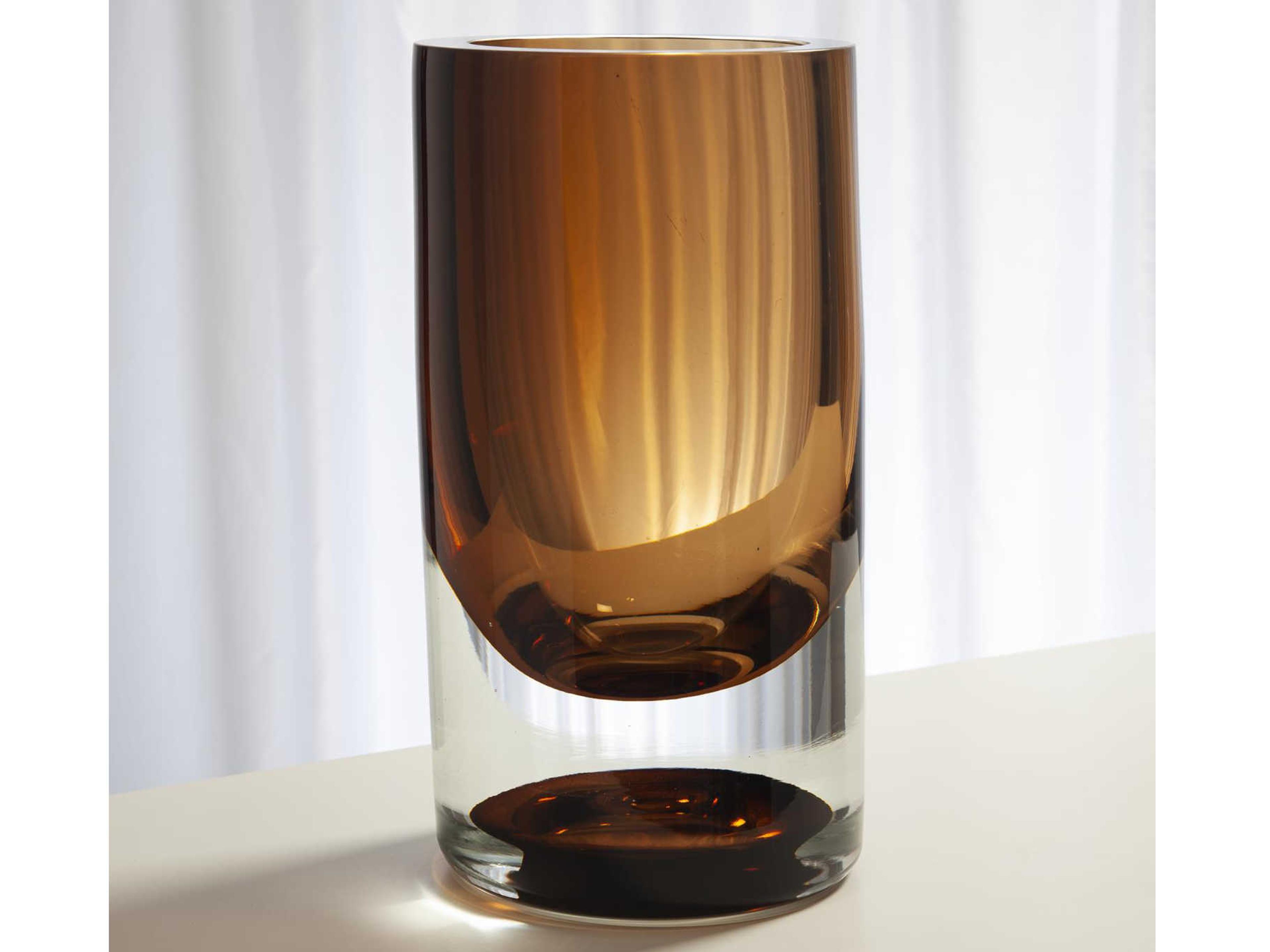 Global Views Amber Tobacco Large Vase