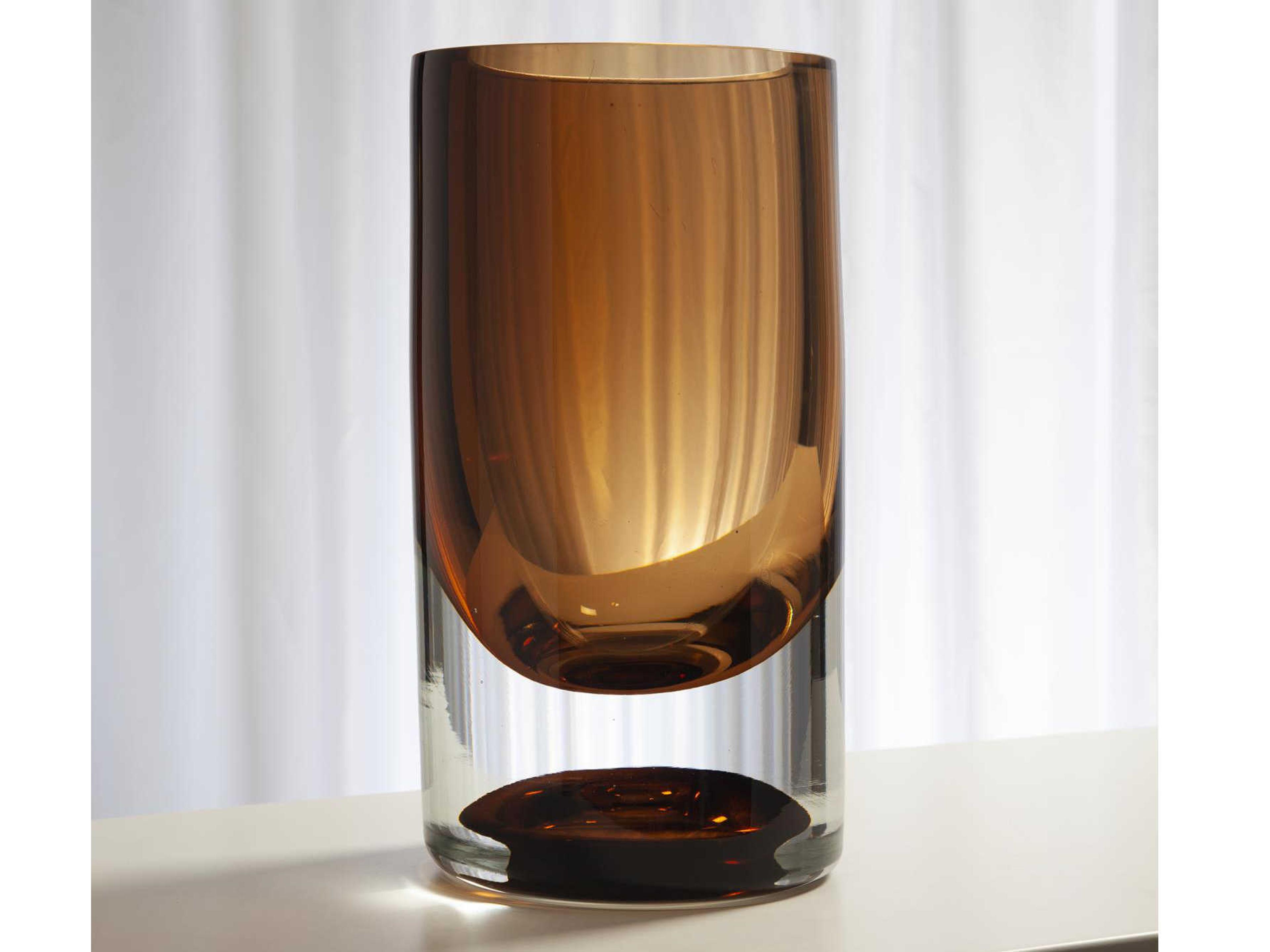 Global Views Amber Tobacco Large Vase