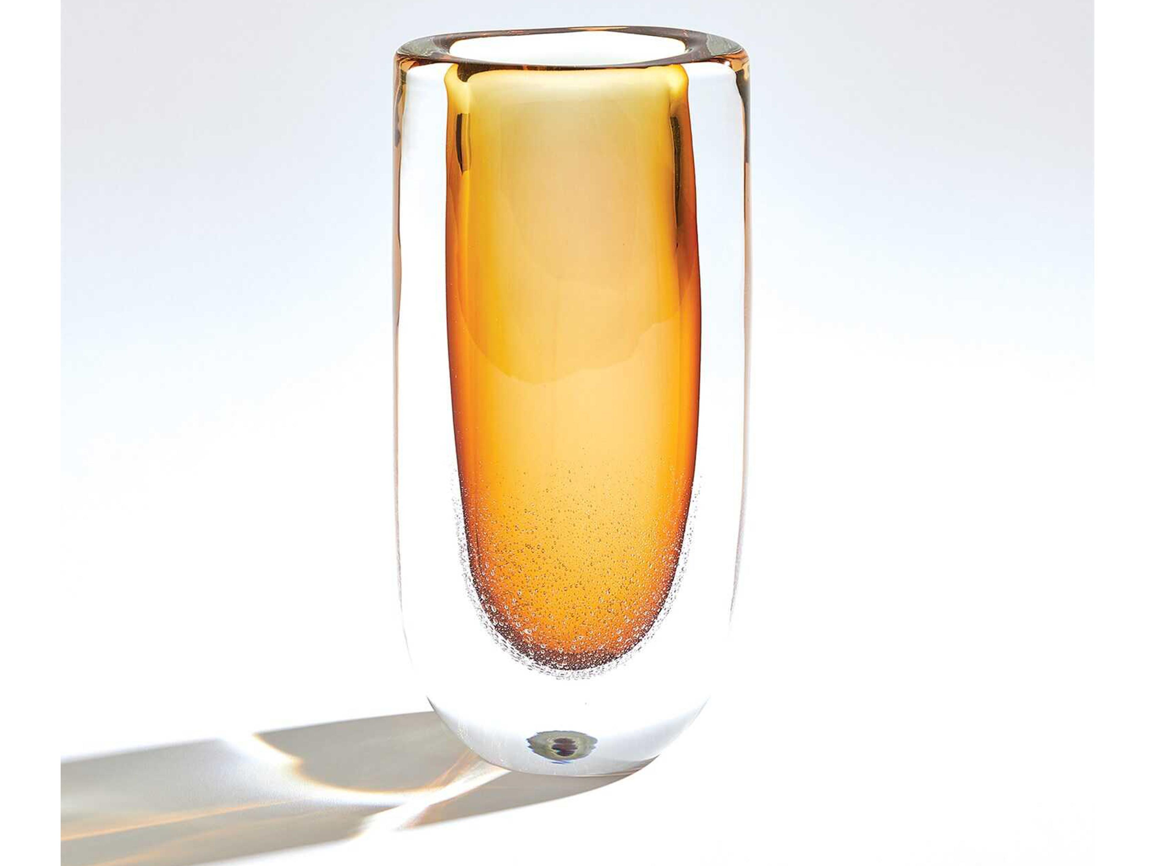 Amber Micro Bubble Vase