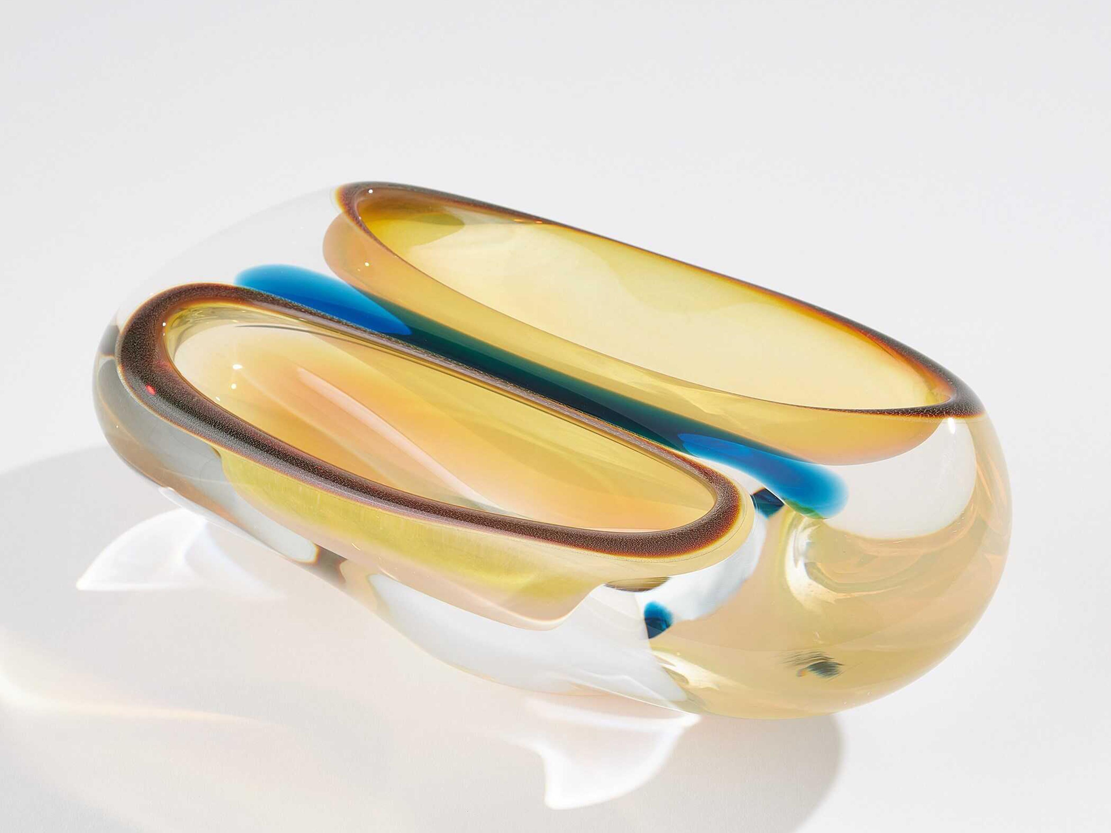 Global Views Doppiare Blue Vessel