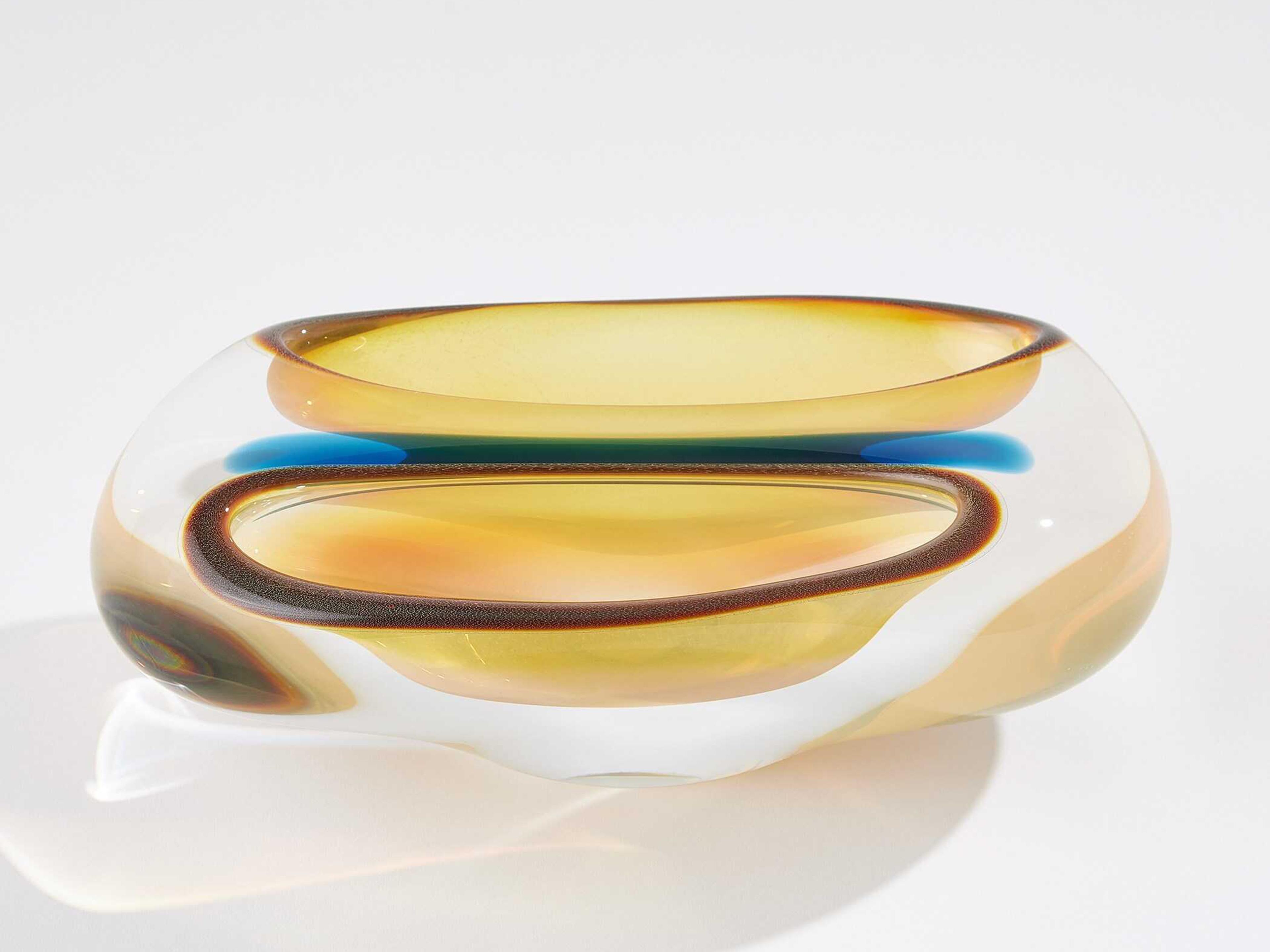 Global Views Doppiare Blue Vessel