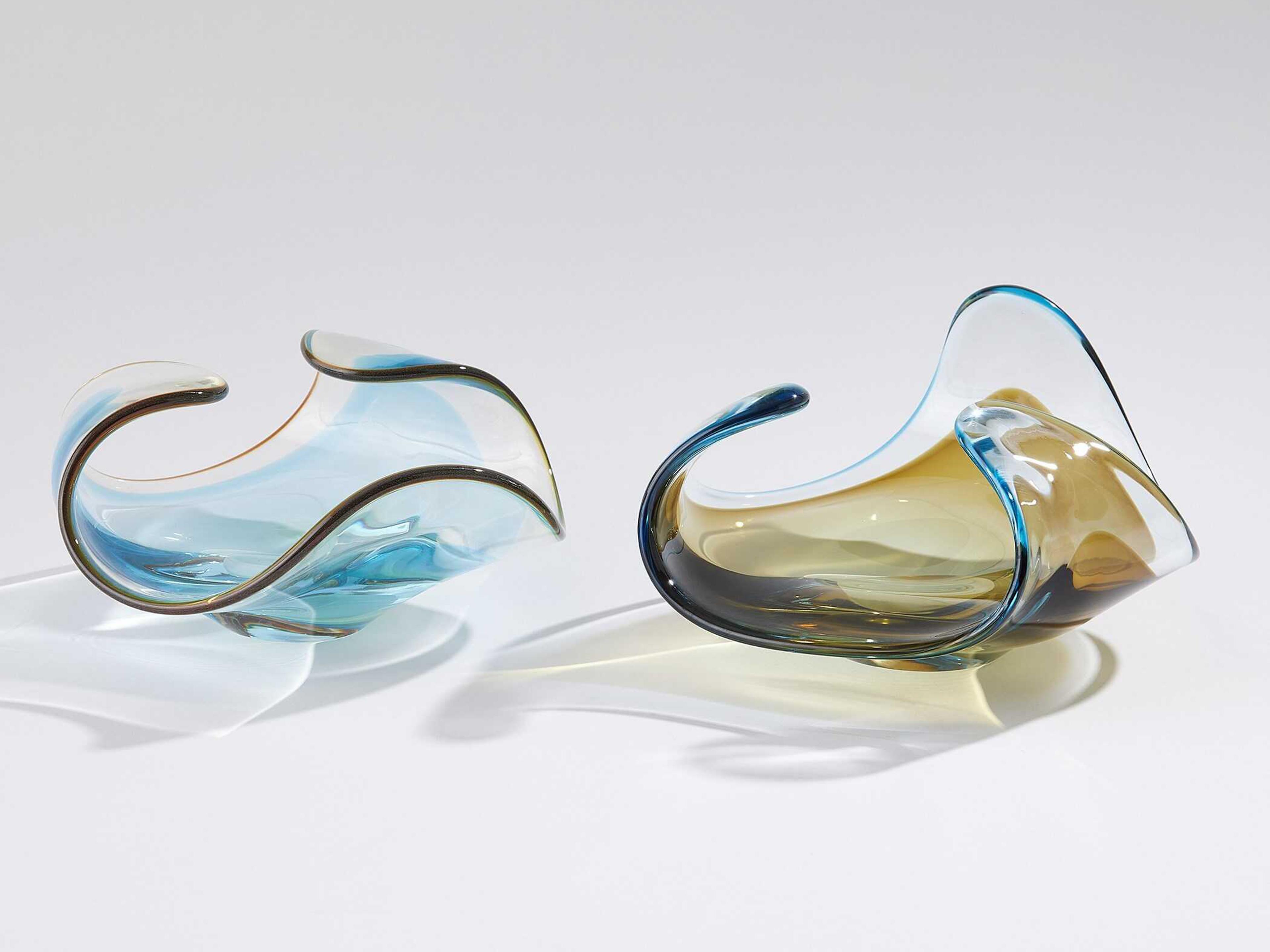 Global Views Blue Gelp Trio Decorative Bowl