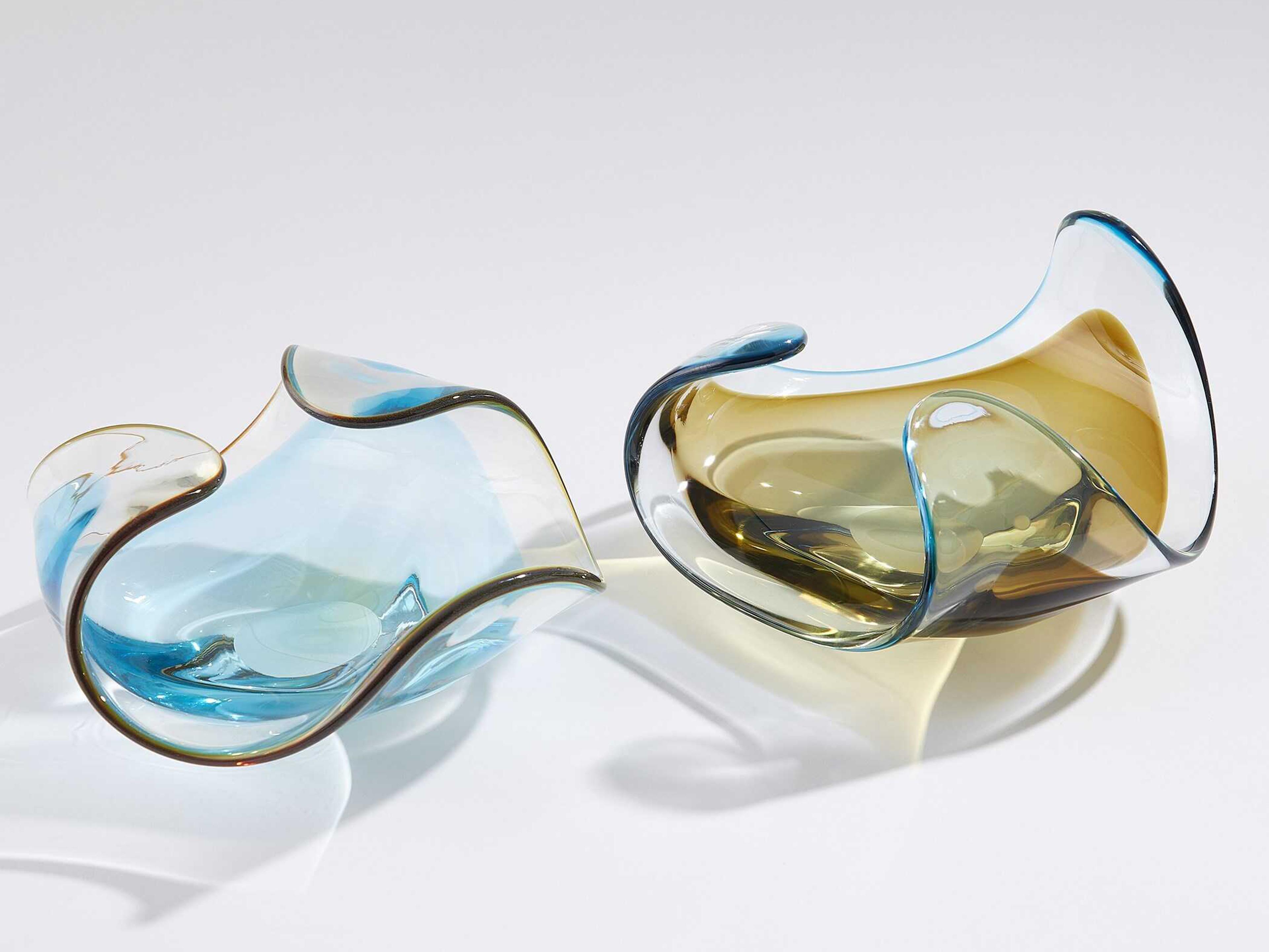 Global Views Blue Gelp Trio Decorative Bowl