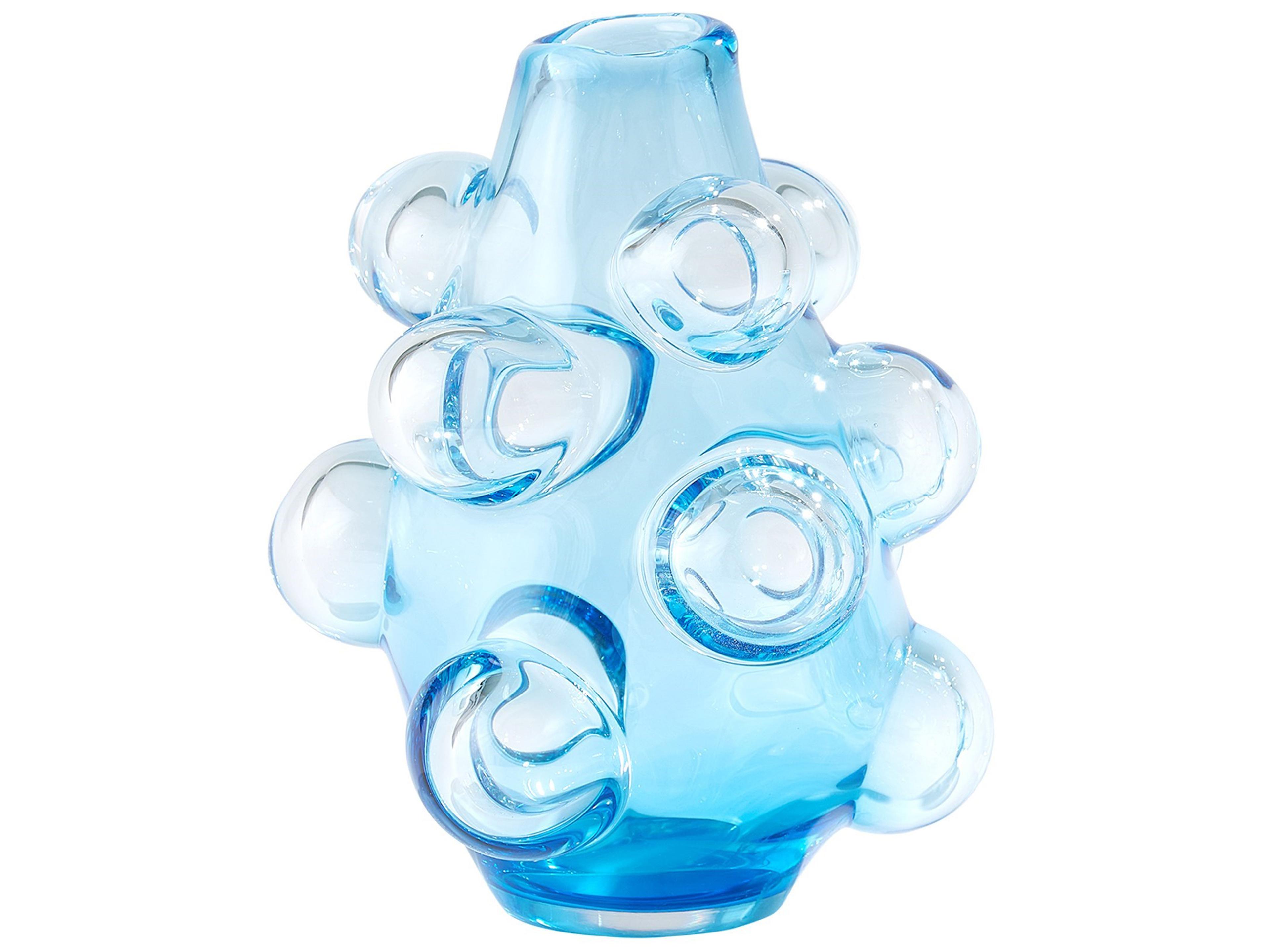 Bubbled Blue Vase
