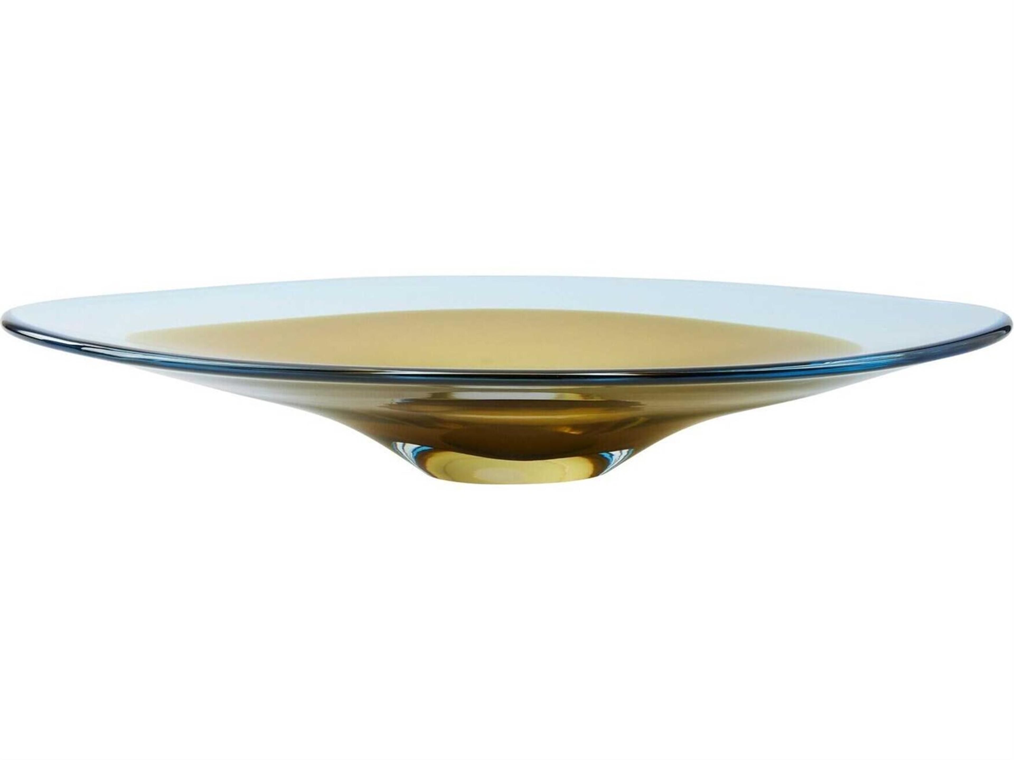 Oval Topaz Blue Decorative Plate