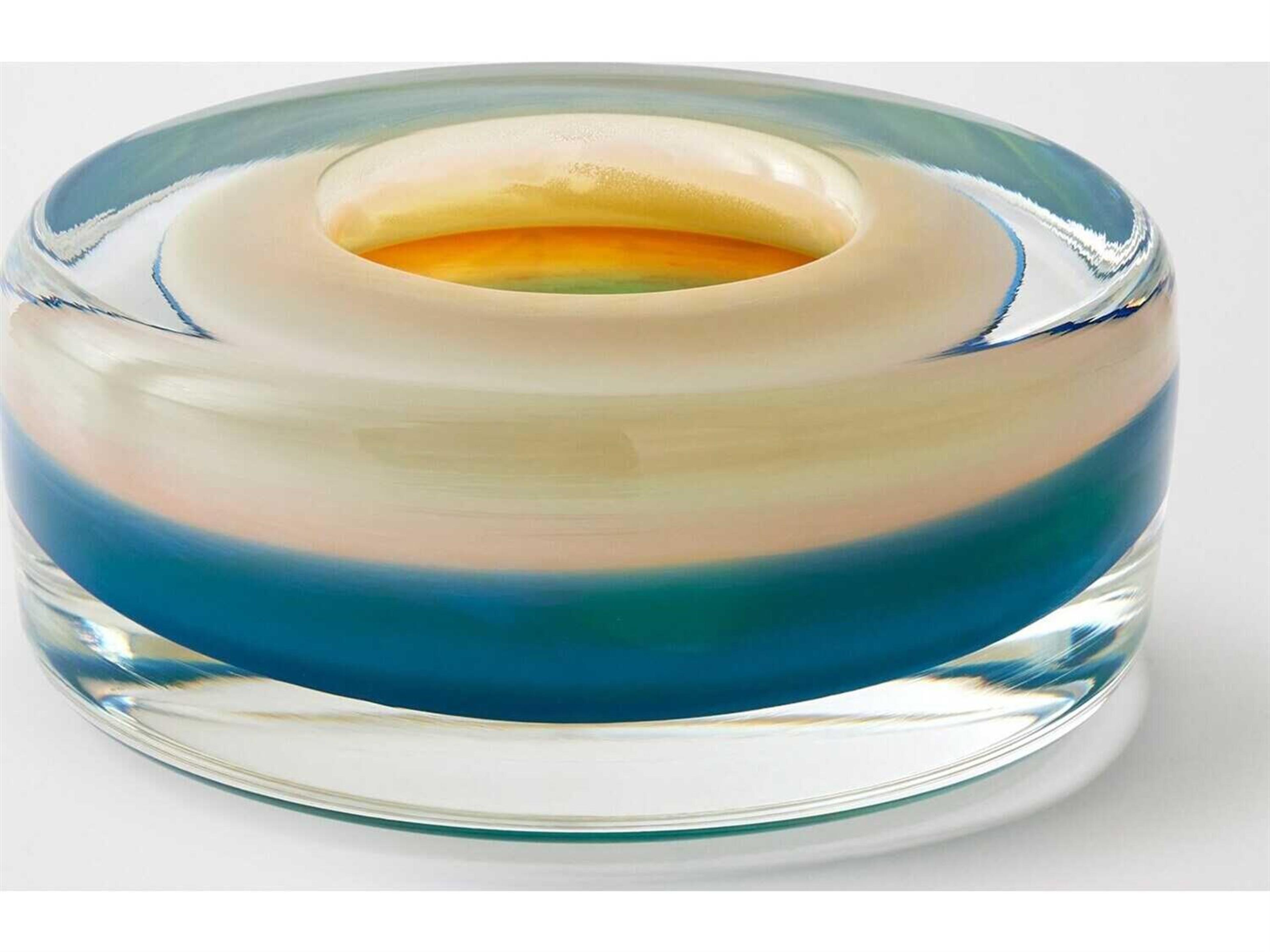 Global Views Thick Iris Gelp Decorative Plate