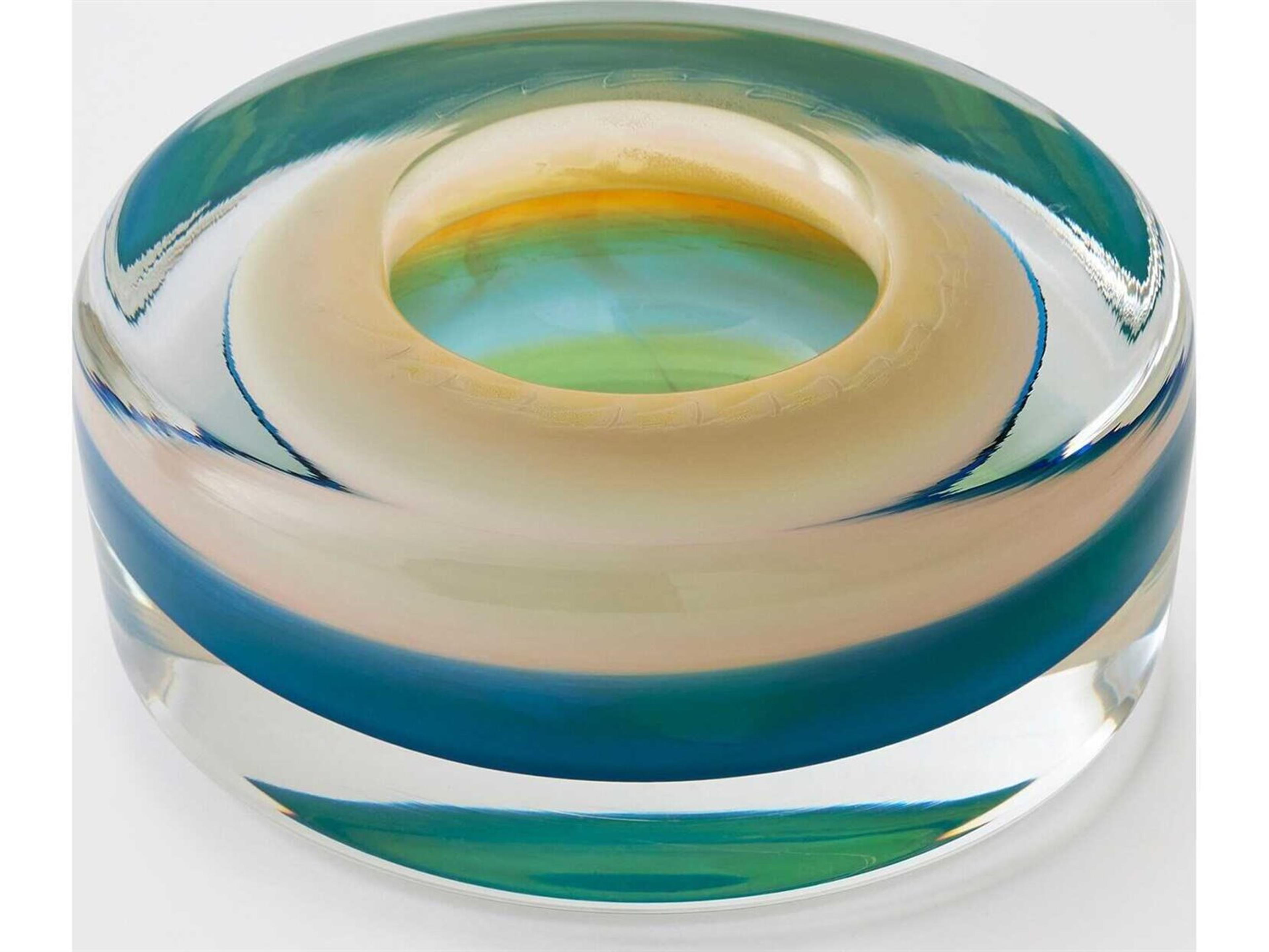 Global Views Thick Iris Gelp Decorative Plate