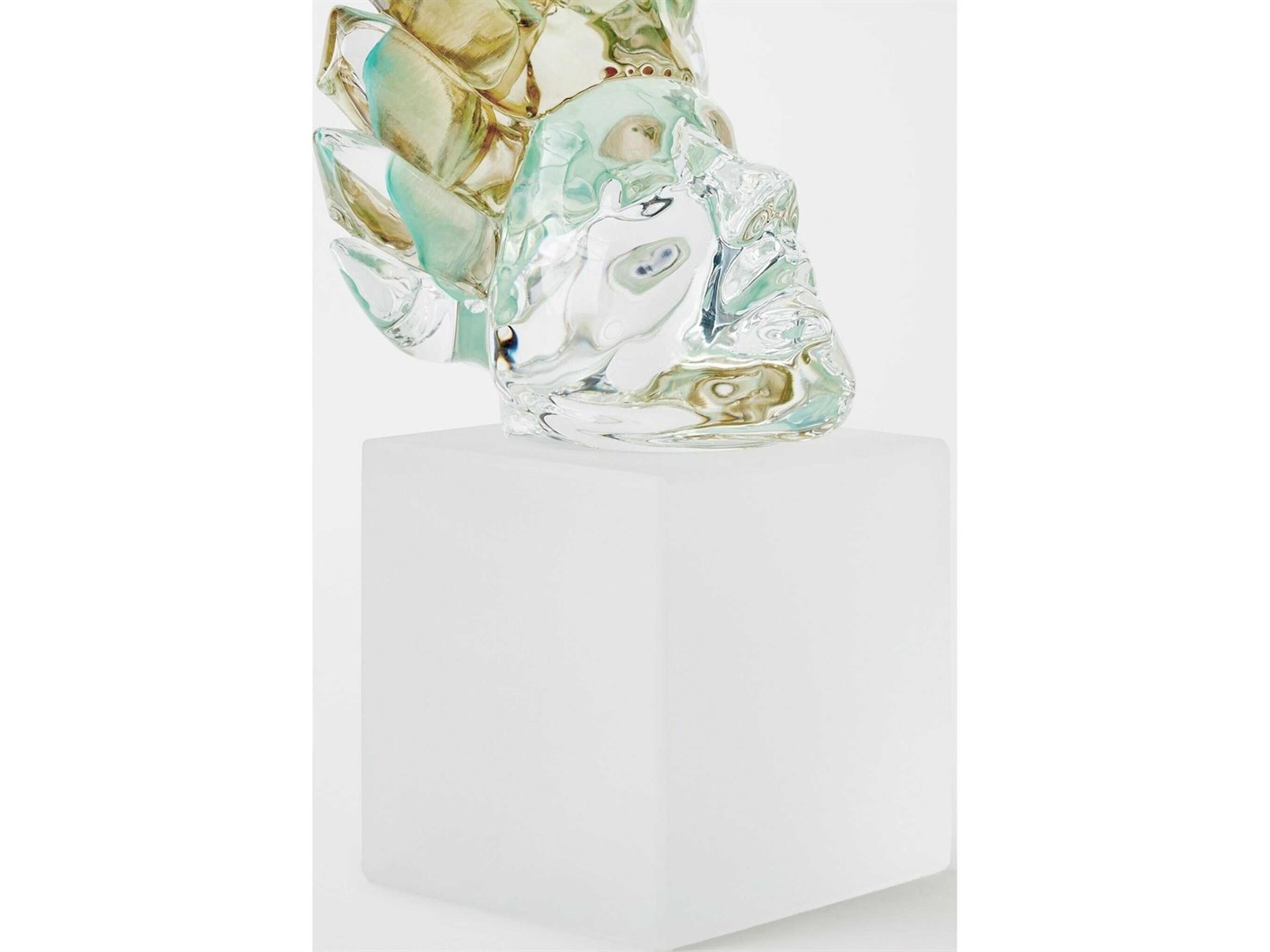Global Views Royal Portrait-Scallop Pistachio amber Sculpture