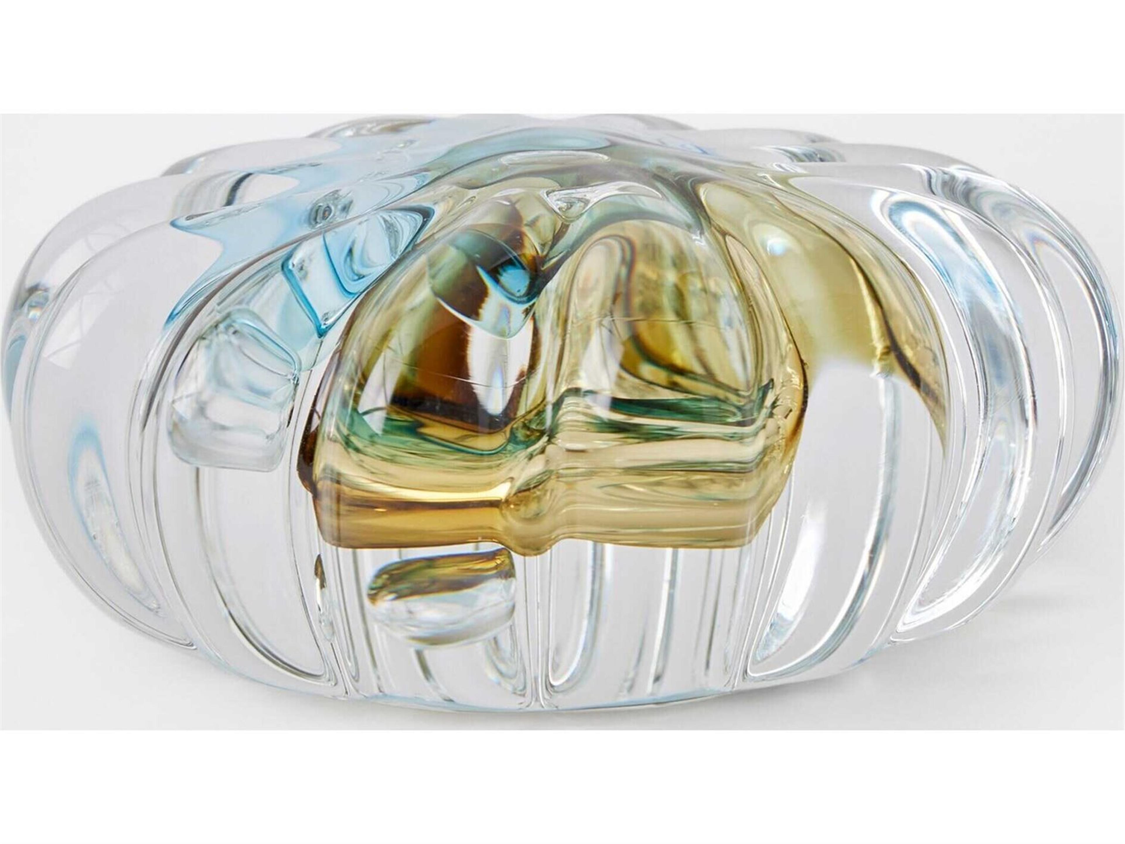 Global Views Anemone Topaz Blue Sculpture