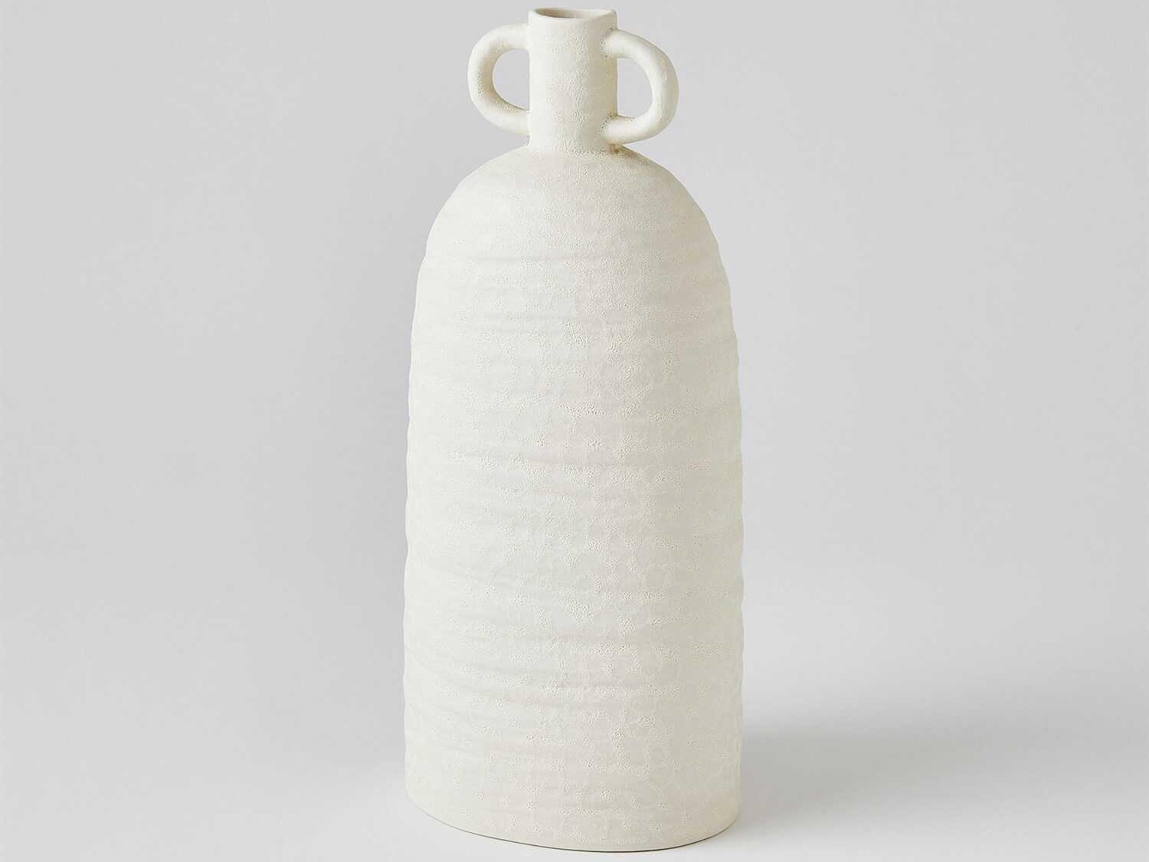 Global Views Sahara White 7" Vase