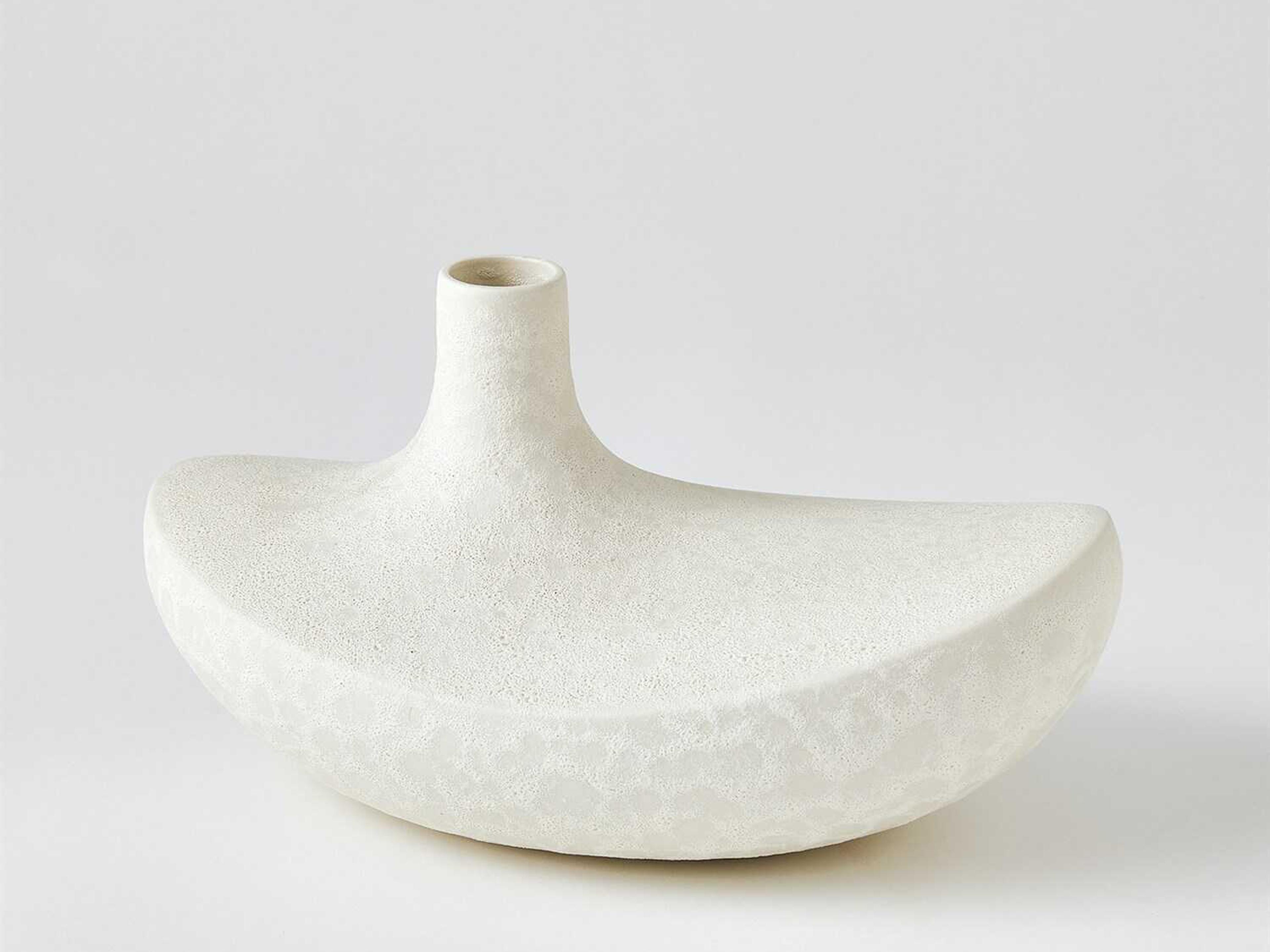 Sahara White 13" Vase