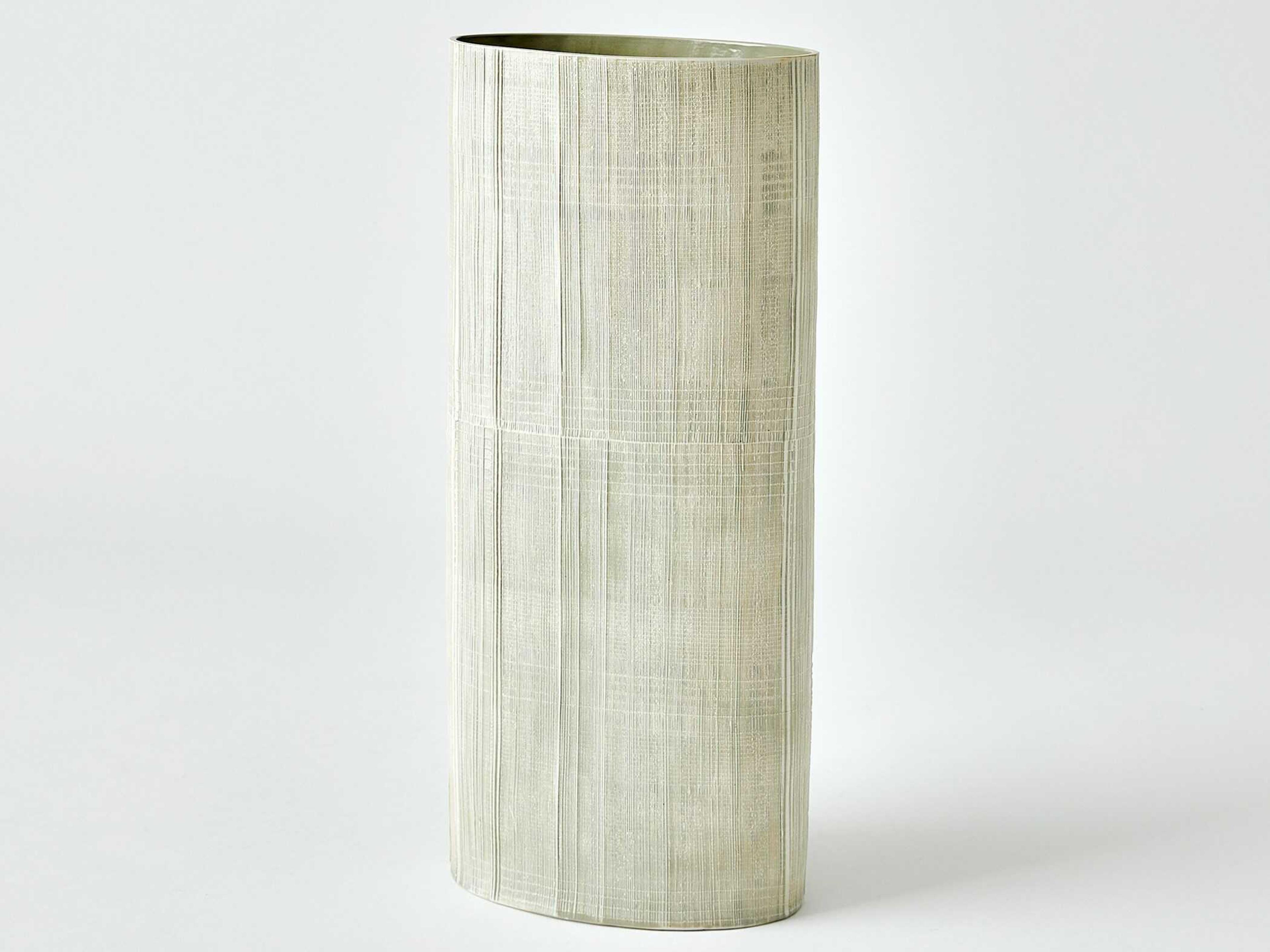 Global Views Cross Hatch Celery Vase