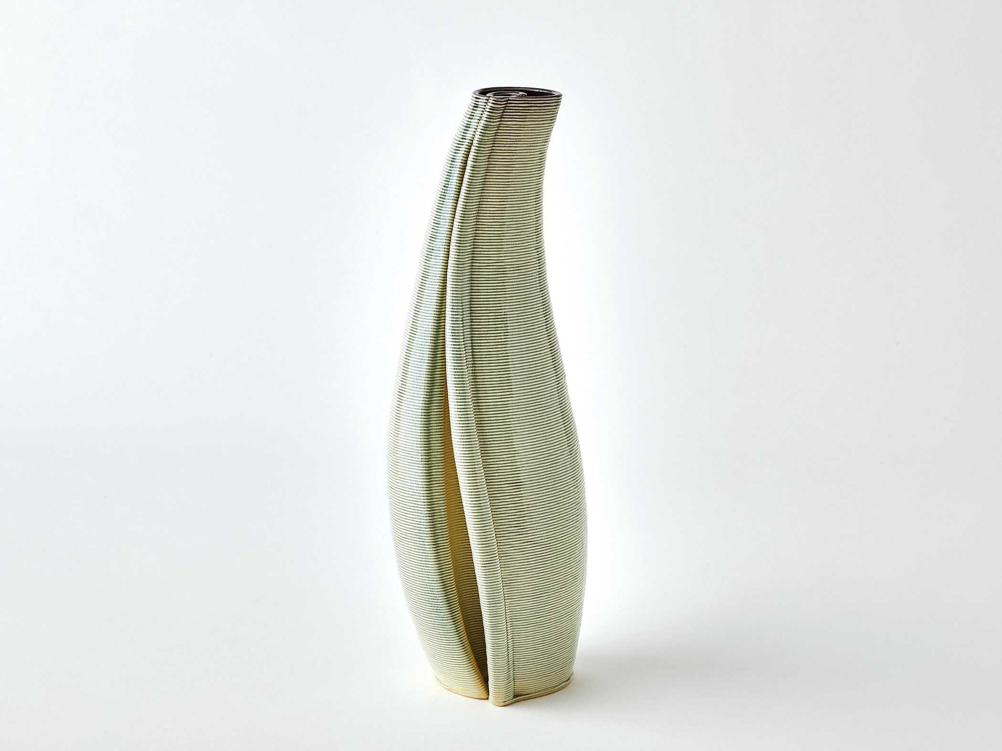 Global Views Rift Green Vase