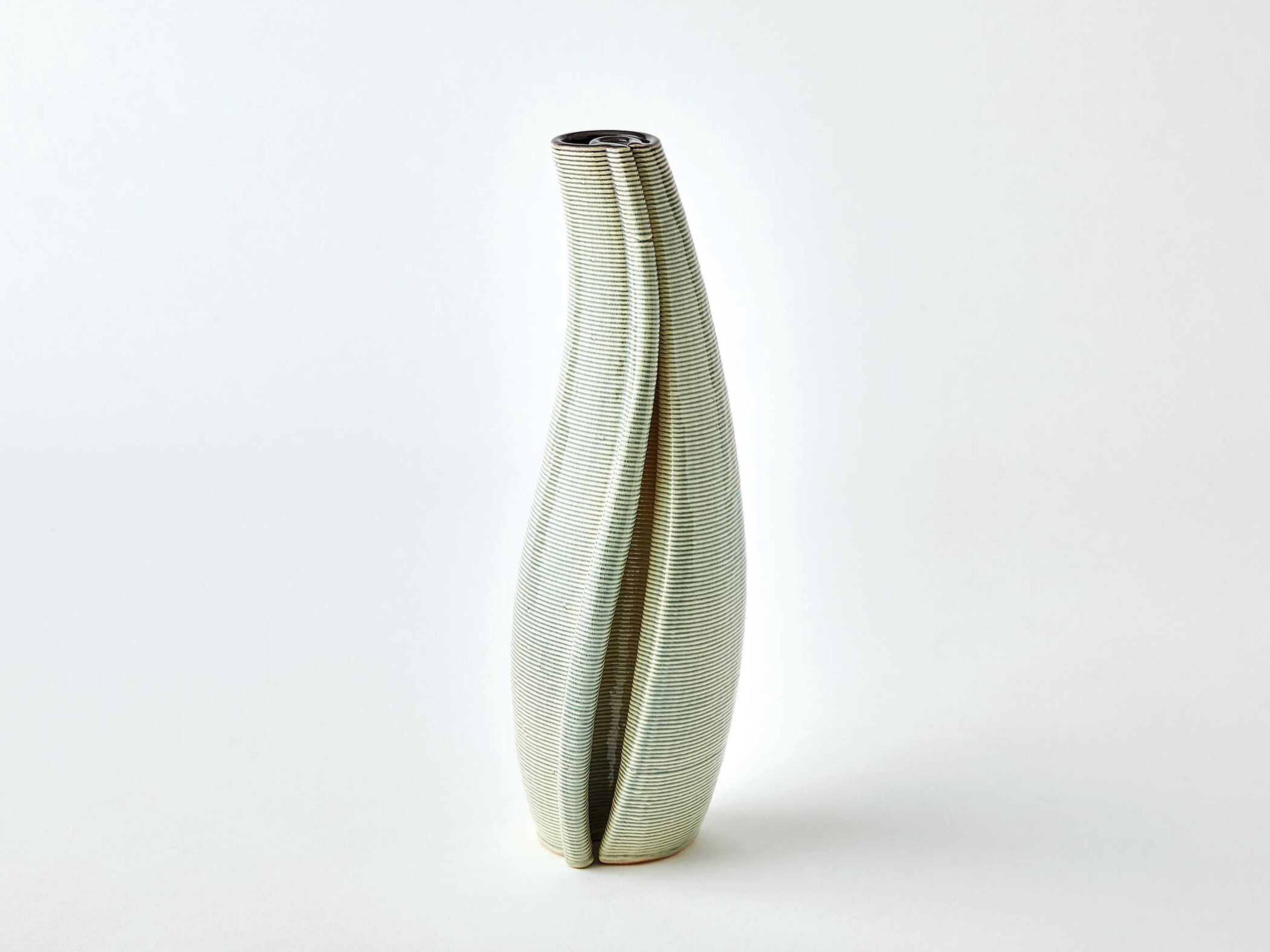 Global Views Rift Green Vase