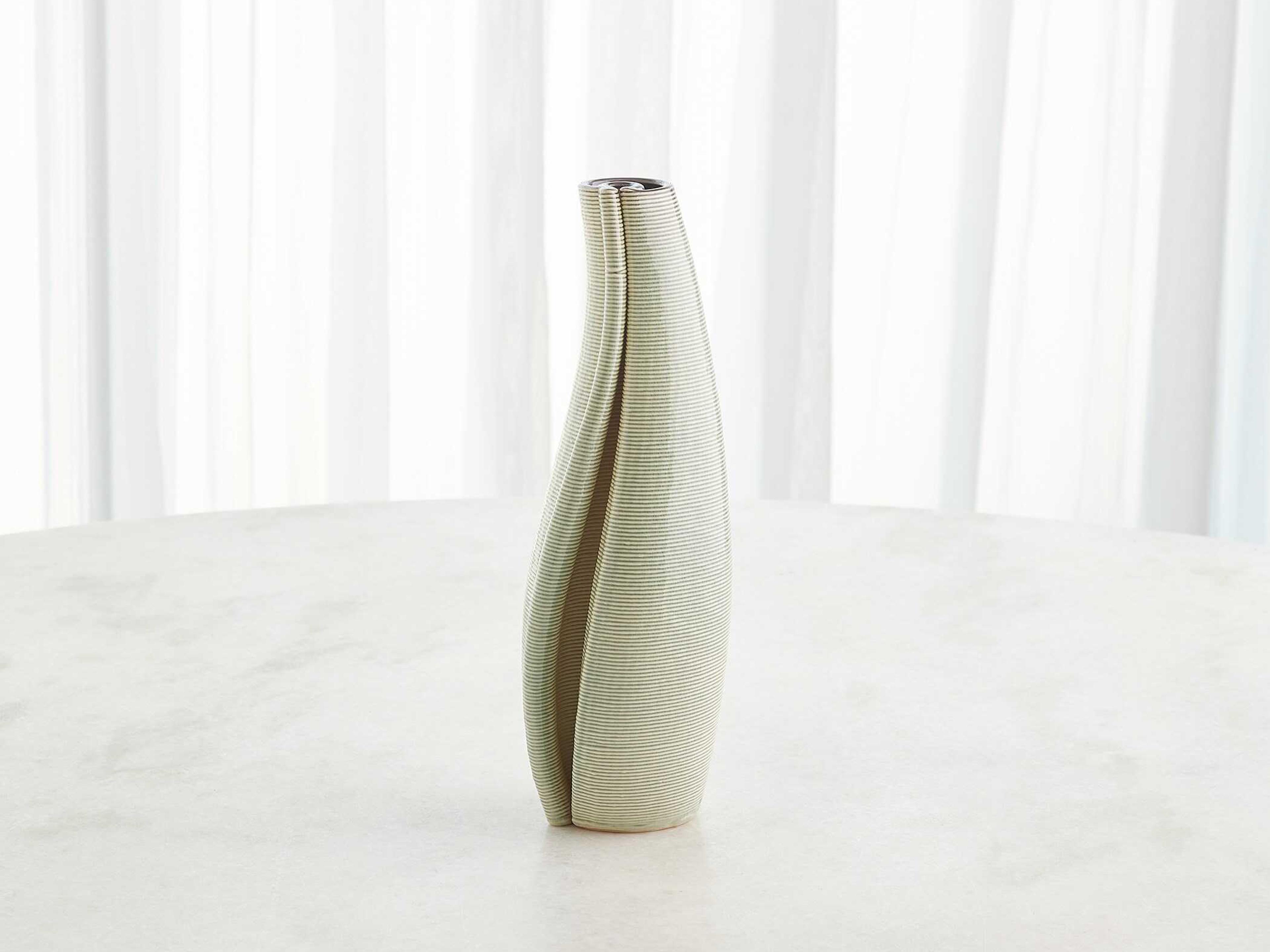 Global Views Rift Green Vase