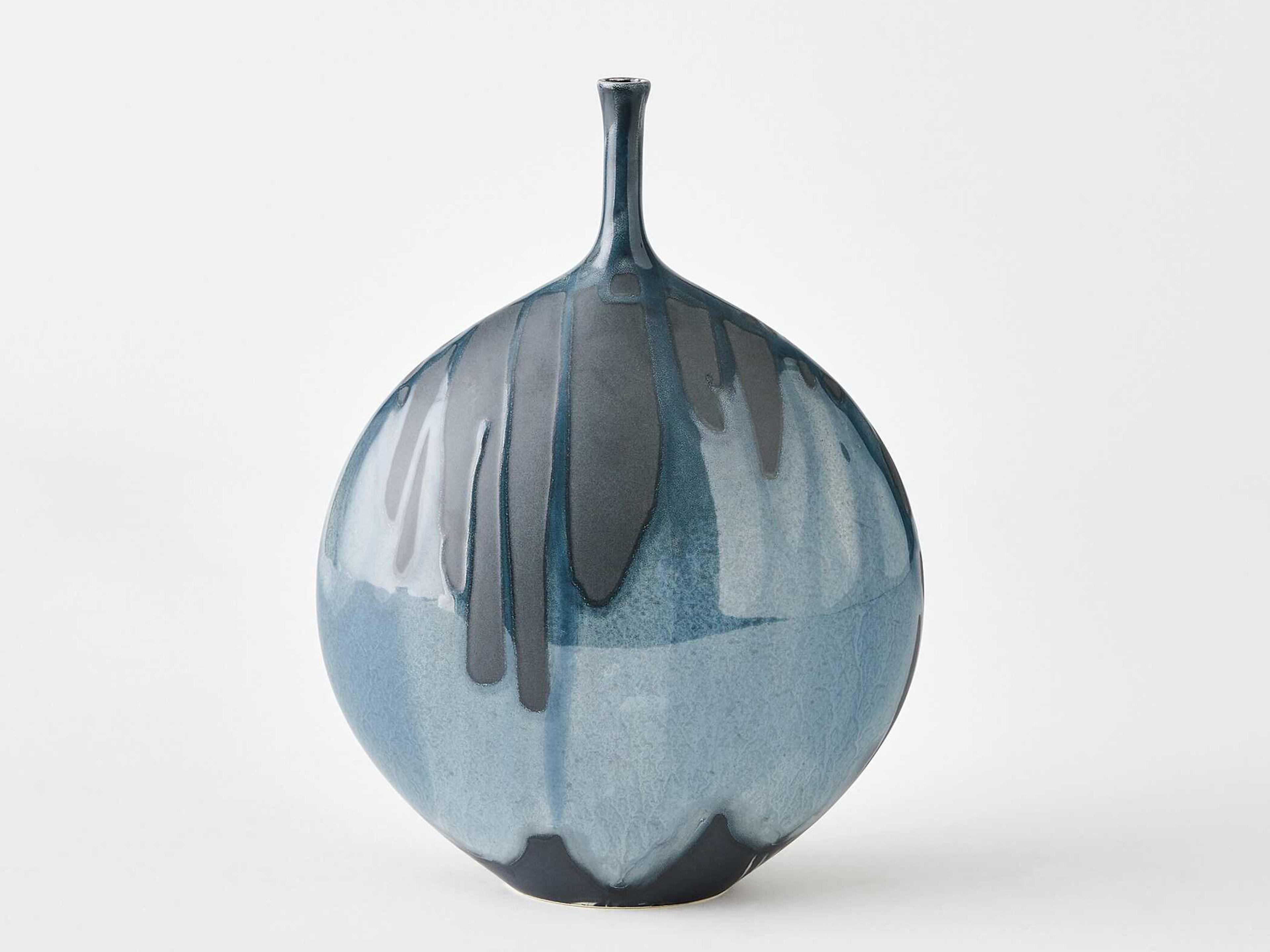 Global Views Splash Reactive Blue Bottle