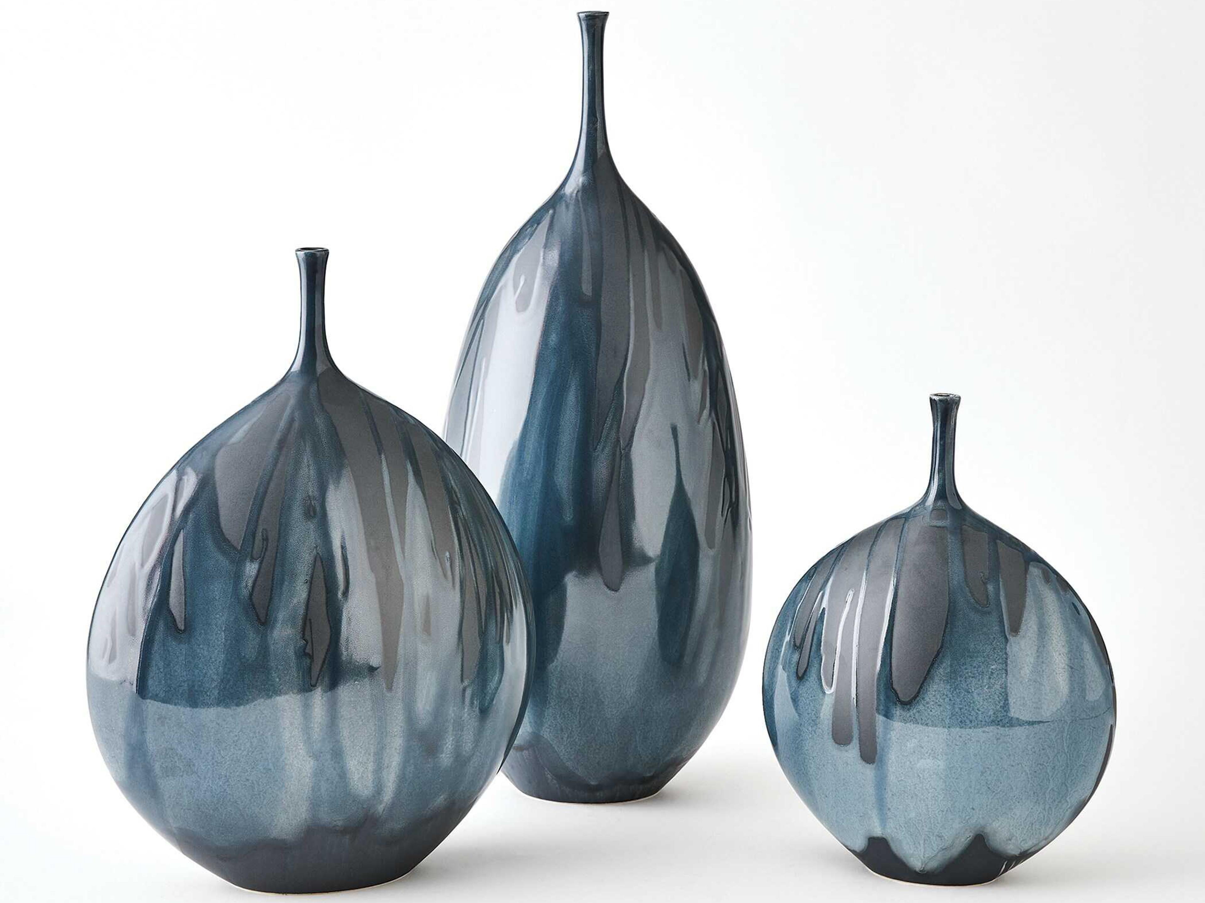 Global Views Splash Reactive Blue Bottle