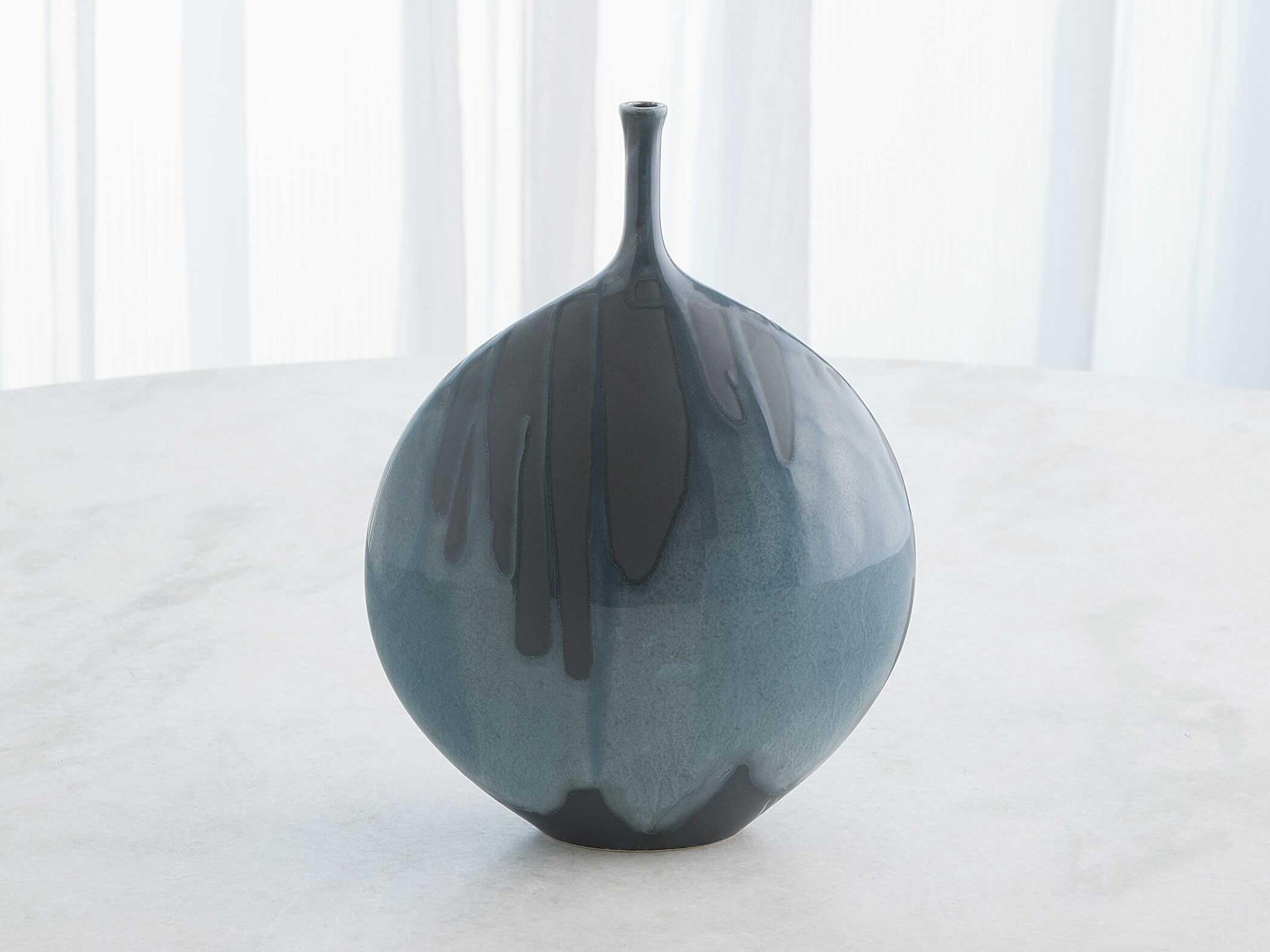 Global Views Splash Reactive Blue Bottle