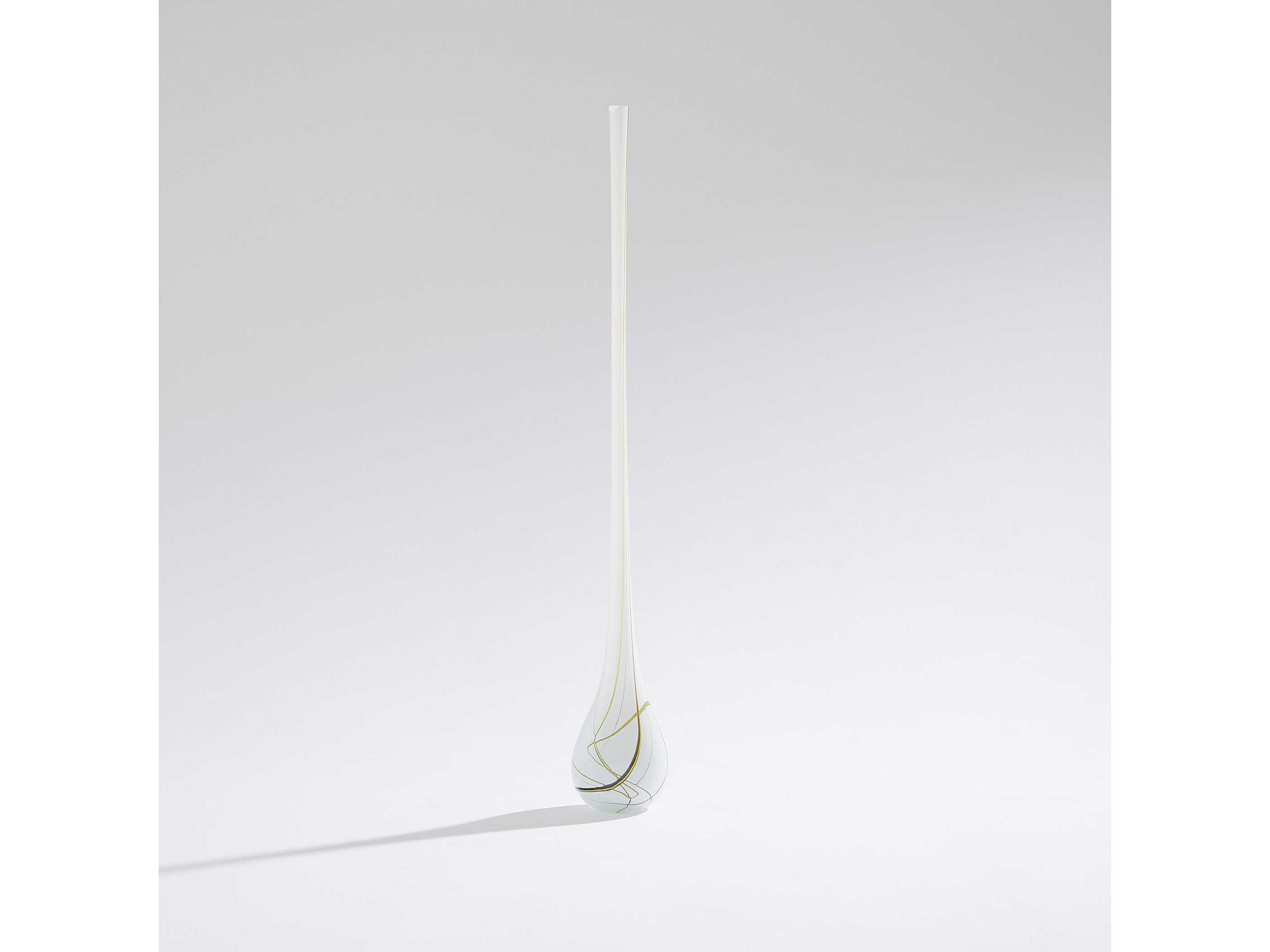 Global Views Pollock Bulb White Vase