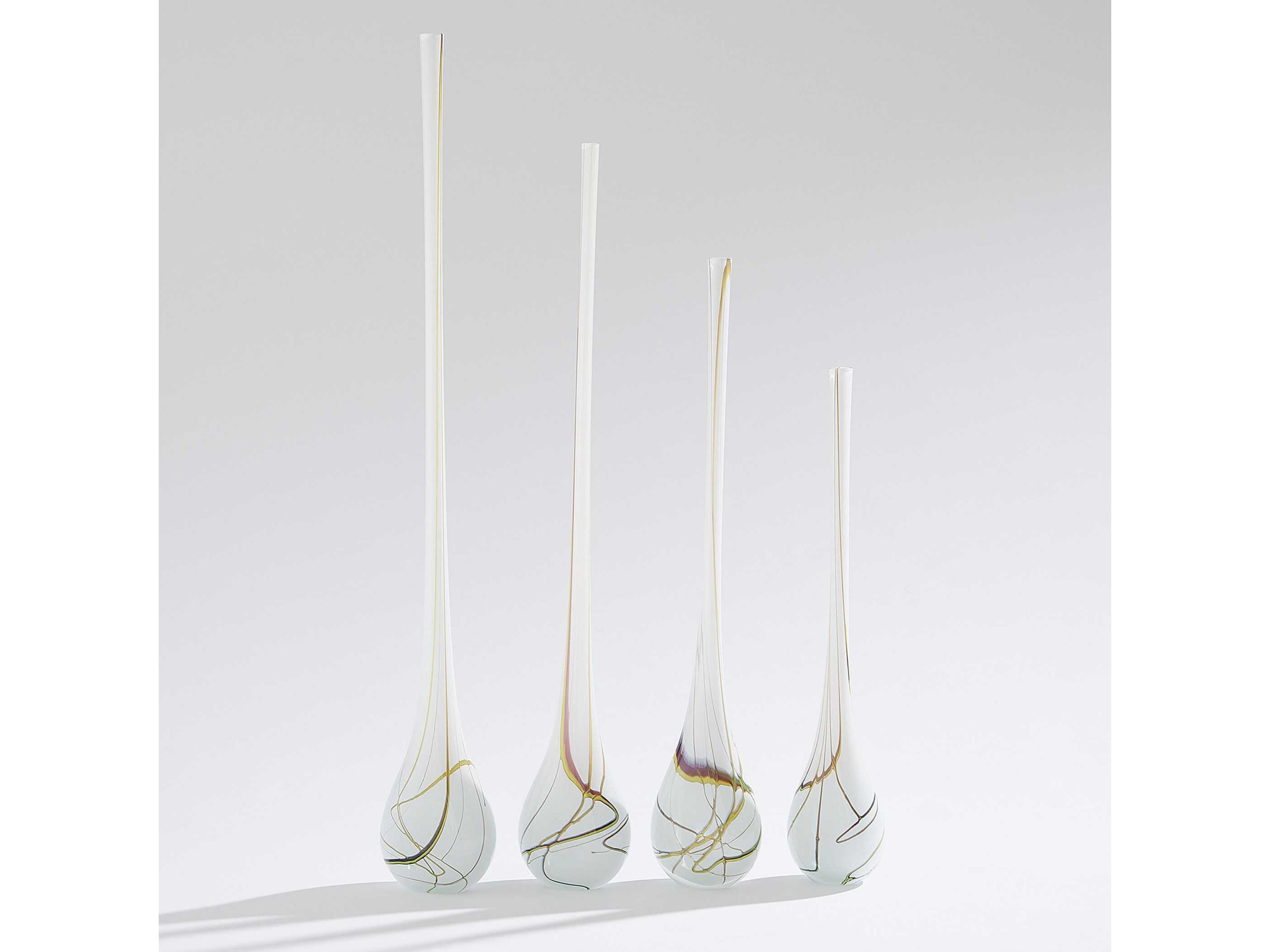 Global Views Pollock Bulb White Vase