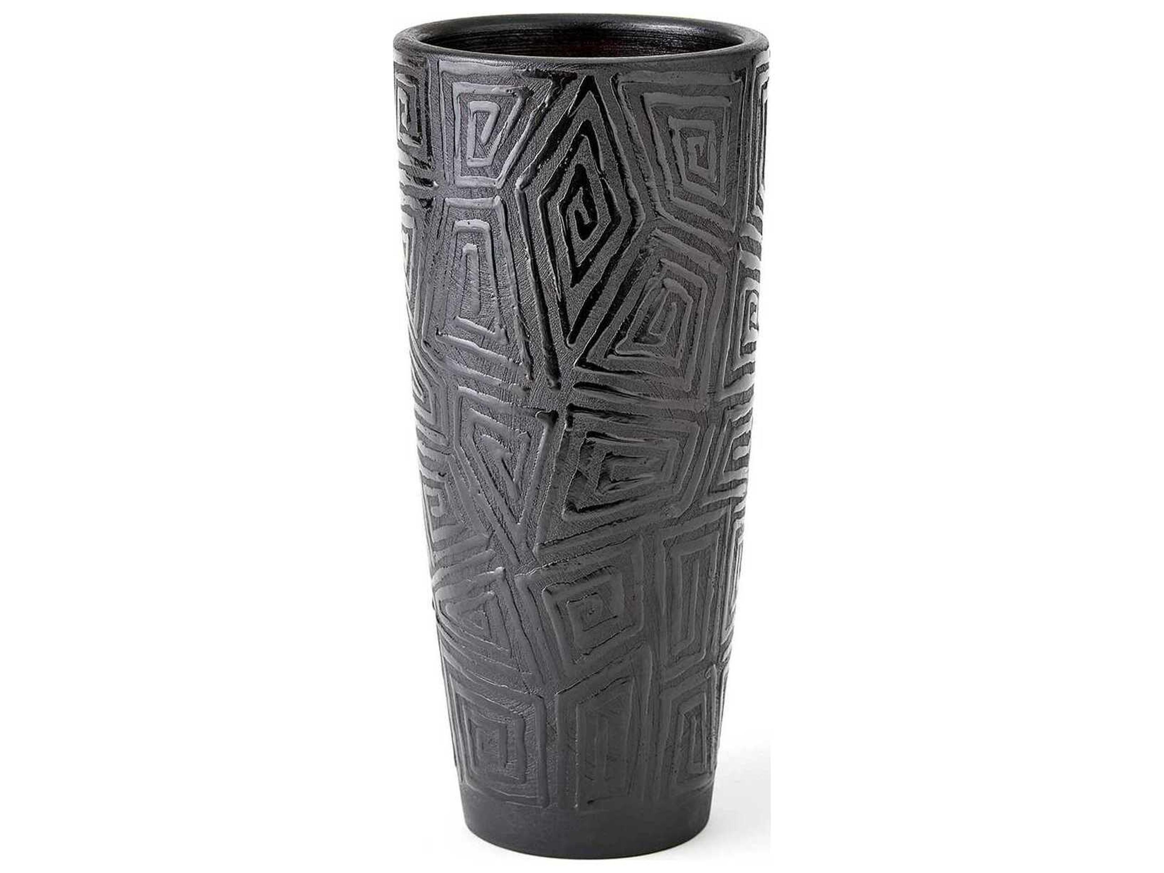 Global Views Amazonas Black Vase