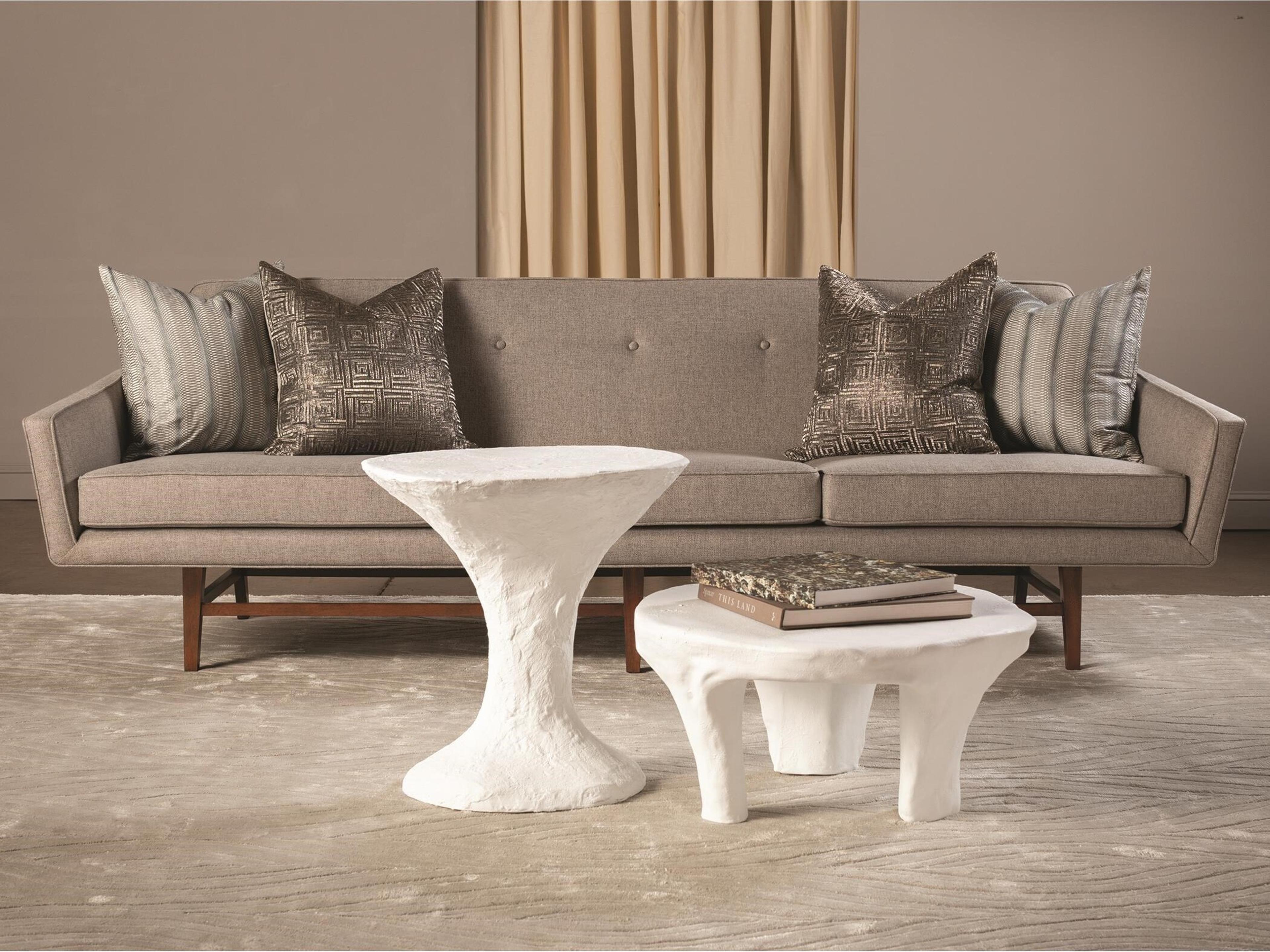 Global Views Oval Ceramic End Table