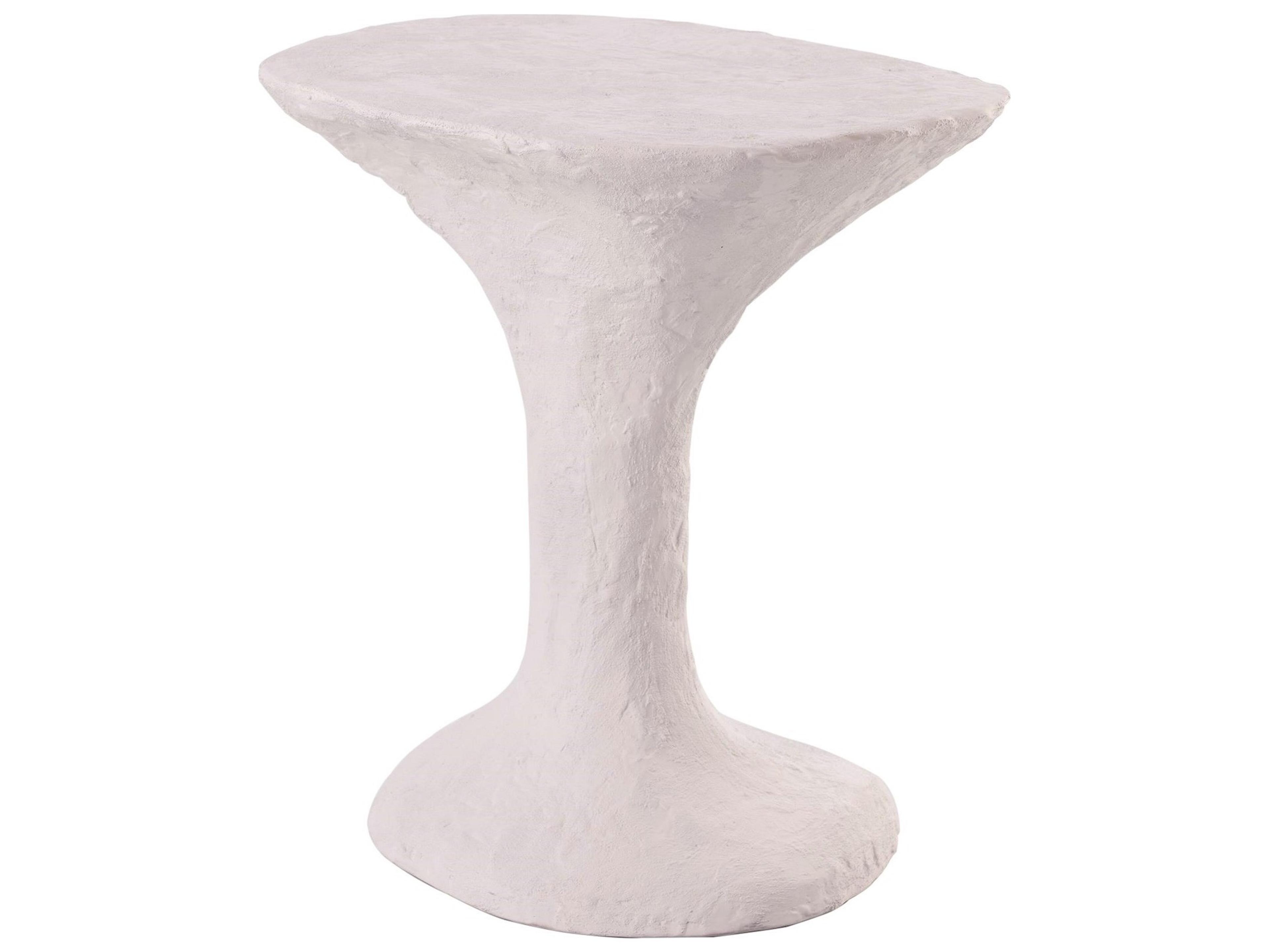 Oval Ceramic End Table