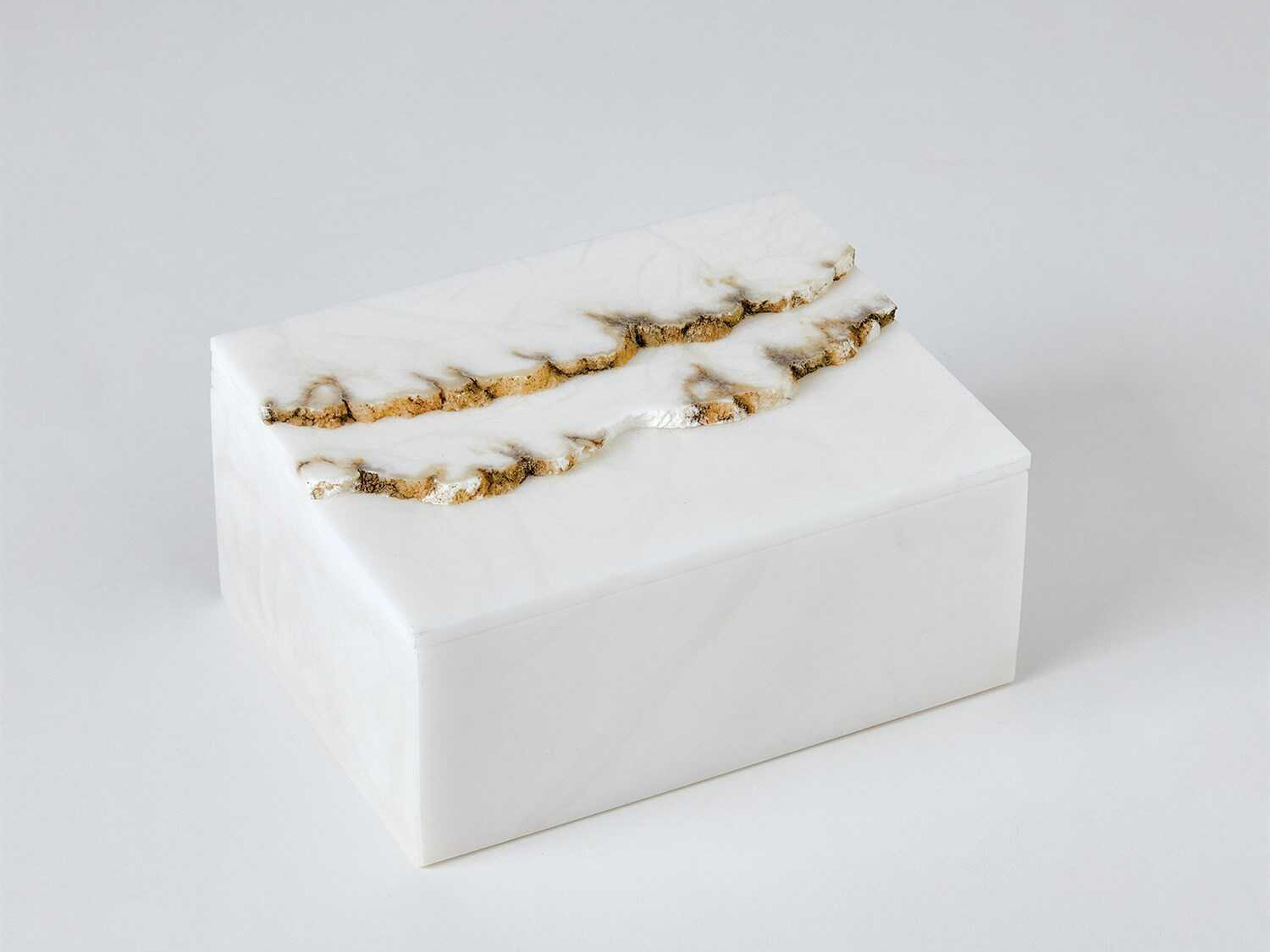 Global Views Terrain Alabaster Jewelry Box