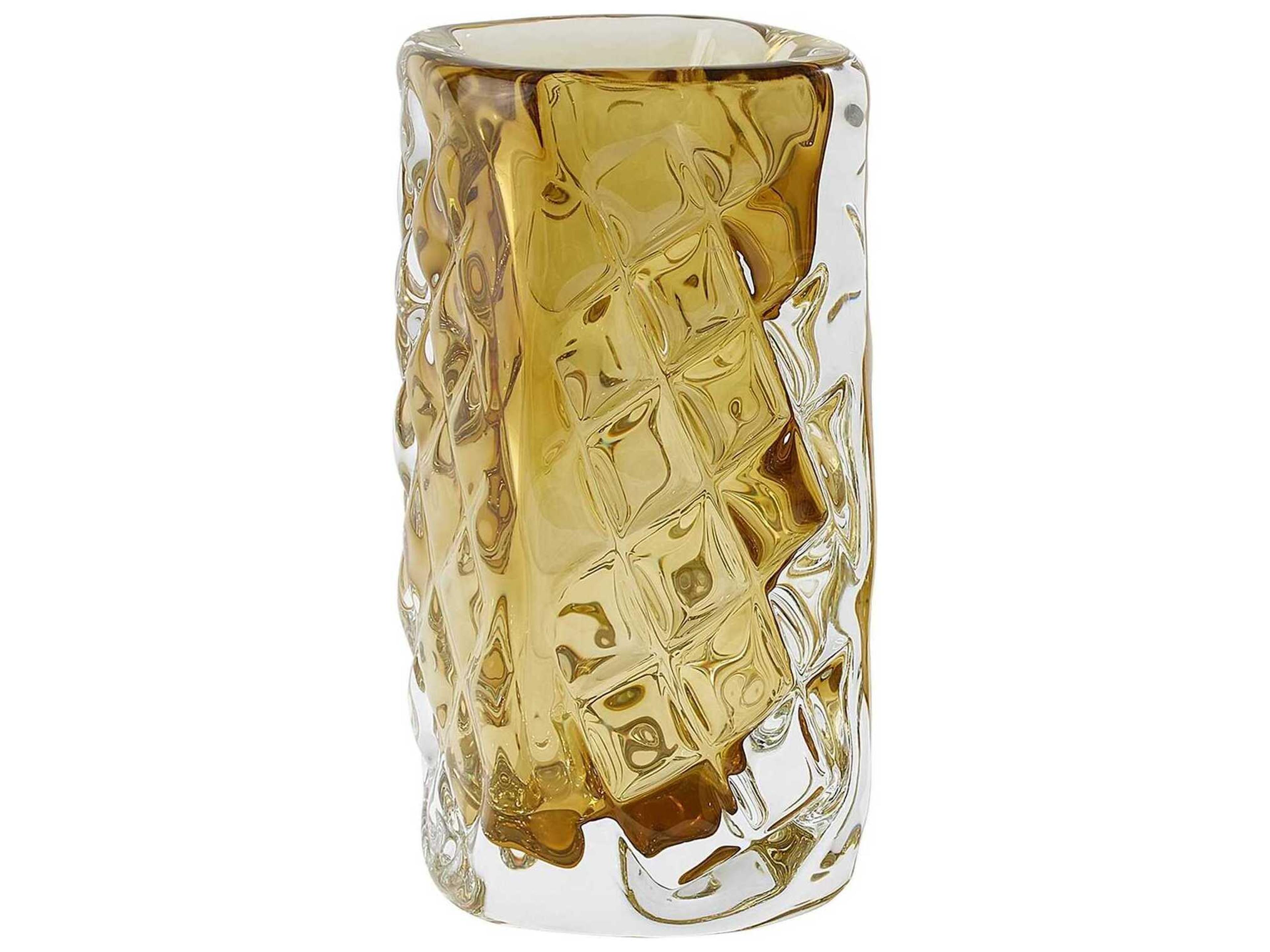 Global Views Quilted Moss Green Vase